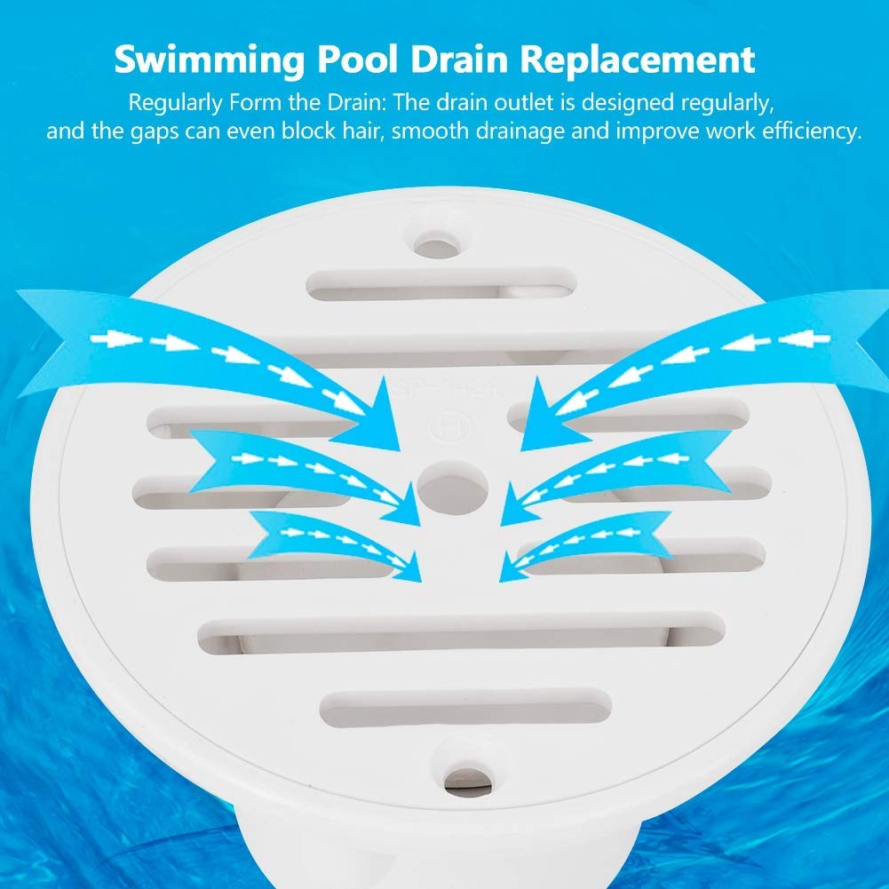 Adjustable PVC Swimming Pool Drain Plug - External Water Supply Fitting for Pool Maintenance & Accessory Replacement | Perfect for In-Ground & Above Ground Pools