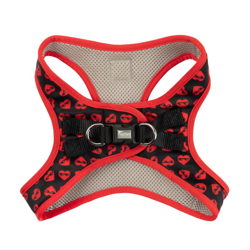 Fuzzyard Heart Breaker Dog Step-in Harness - Adjustable Soft Pet Vest with Reflective Strips (6 Sizes) | Perfect for Small to Medium Dogs Walking, Training & Outdoor Adventures