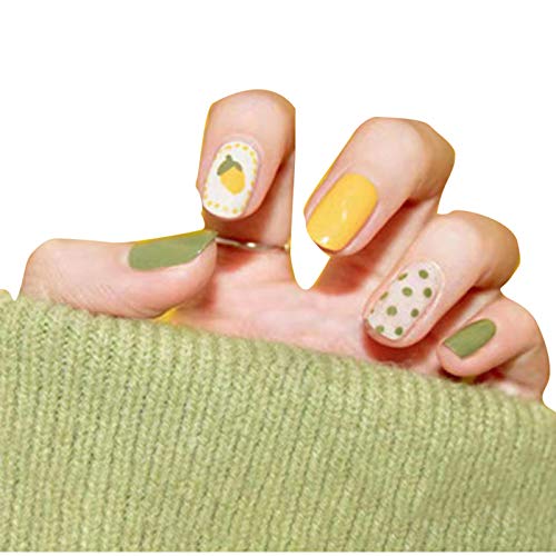 24pcs Fake Press On Nails - Long Gradient False Nails with Fashionable Designs | Easy Wear & Time Saving Manicure Patches for Parties, Weddings & Daily Use