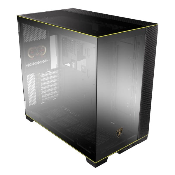 O11D EVO RGB PC Case - Lamborghini Edition - Premium Gaming Computer Case with RGB Lighting for Custom PC Builds - Perfect for Gaming Setups & Workstations
