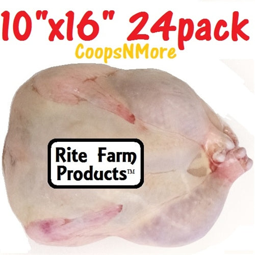 24-Pack 10x16 Inch Poultry Shrink Bags for Chicken, Turkey & Meat - Heavy Duty Freezer Bags for Vacuum Sealing, Food Storage & Meal Prep - Perfect for Home Butchering, Hunting & Bulk Cooking