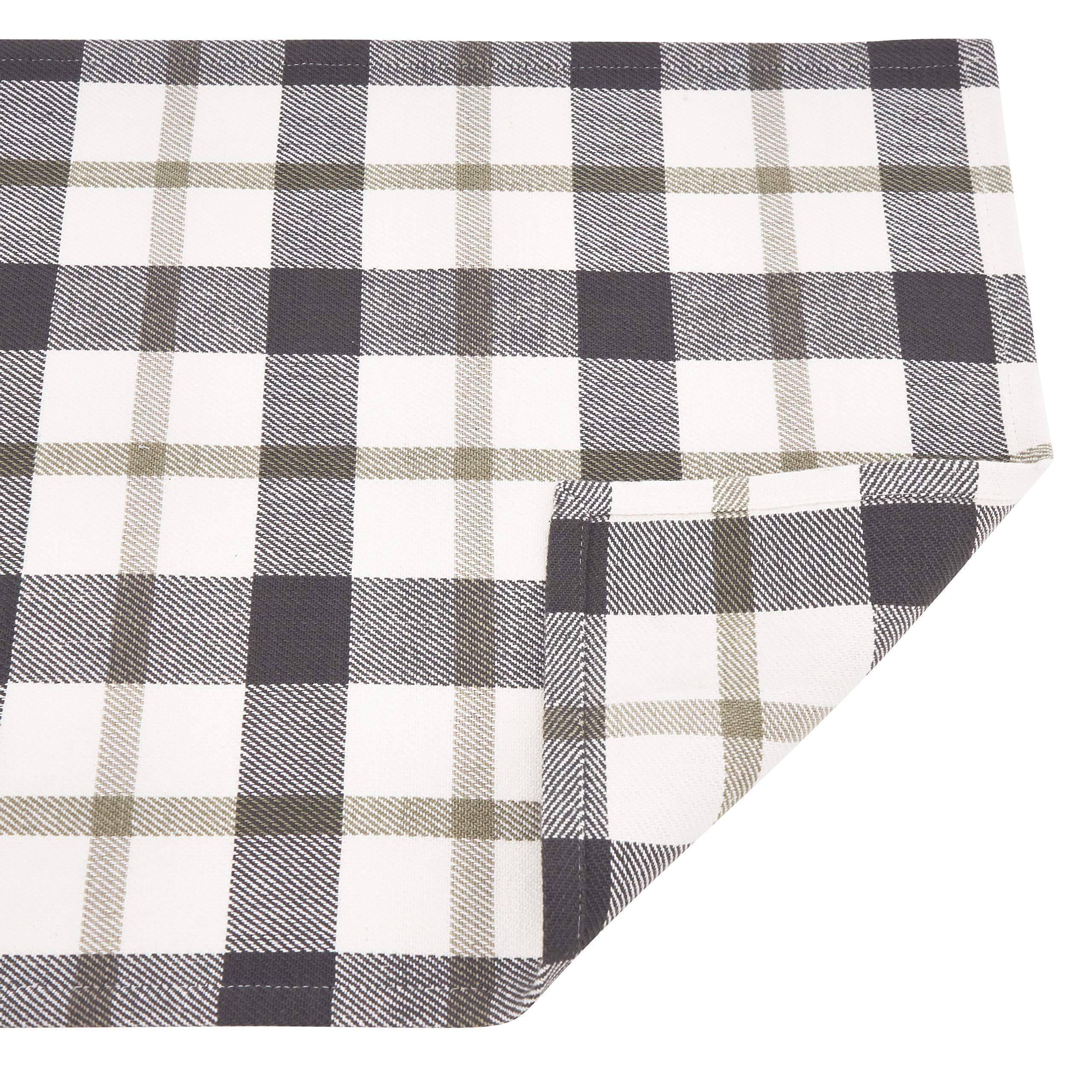 Plaid Design Placemats Set of 4 - Waterproof & Heat Resistant Table Mats for Dining, Kitchen Decor, Party Serving - Perfect for Thanksgiving, Christmas, and Everyday Use