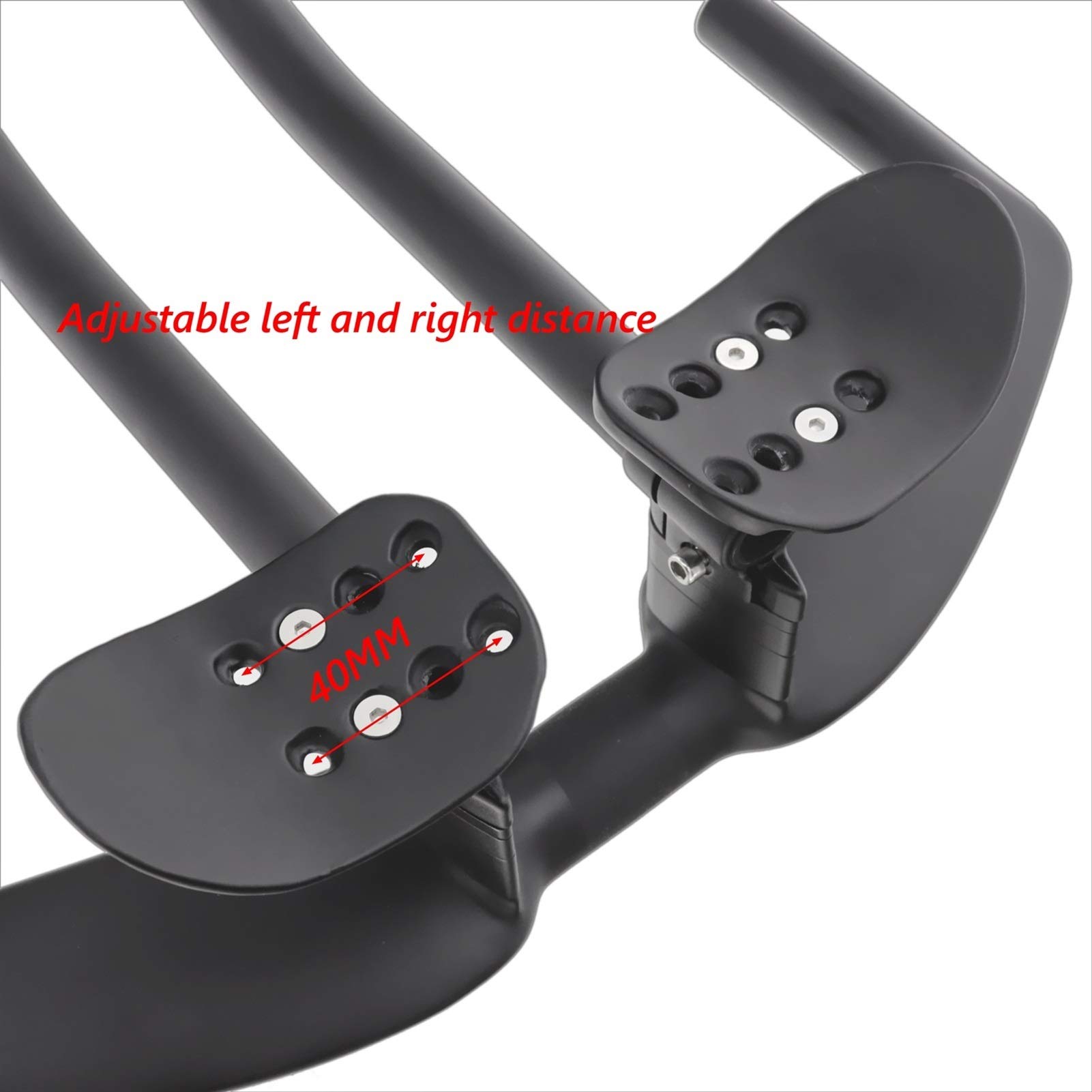 Carbon Time Trial Triathlon Handlebar - 400/420/440mm Integrated Aero Road Bike Handlebar for TT Bikes (Matte/Glossy Finish) - Perfect for Triathlon Racing, Time Trials & Road Cycling Accessories