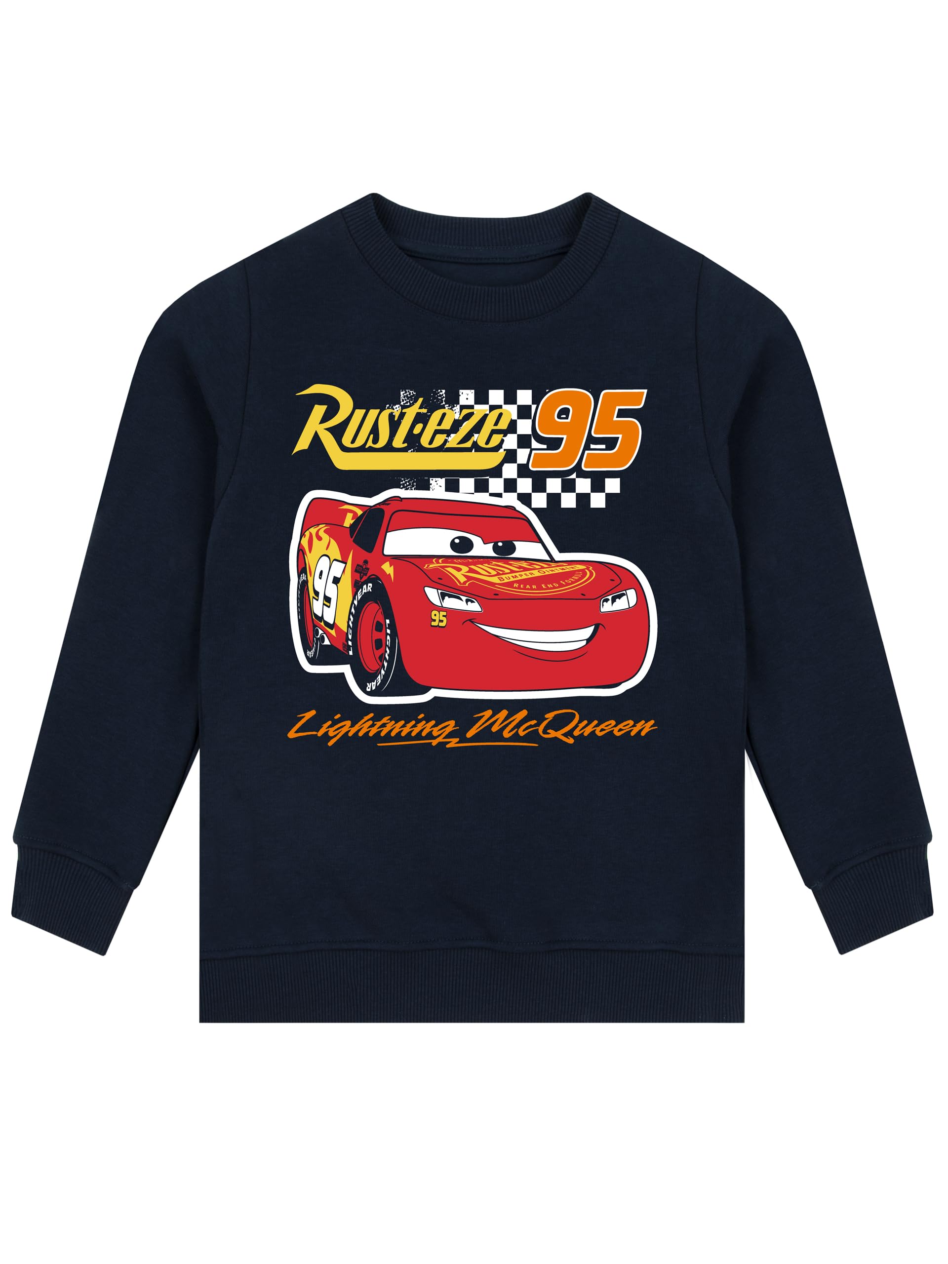 Disney Cars Lightning McQueen Sweatshirt for Boys Sizes 4-8 | Playtime & School