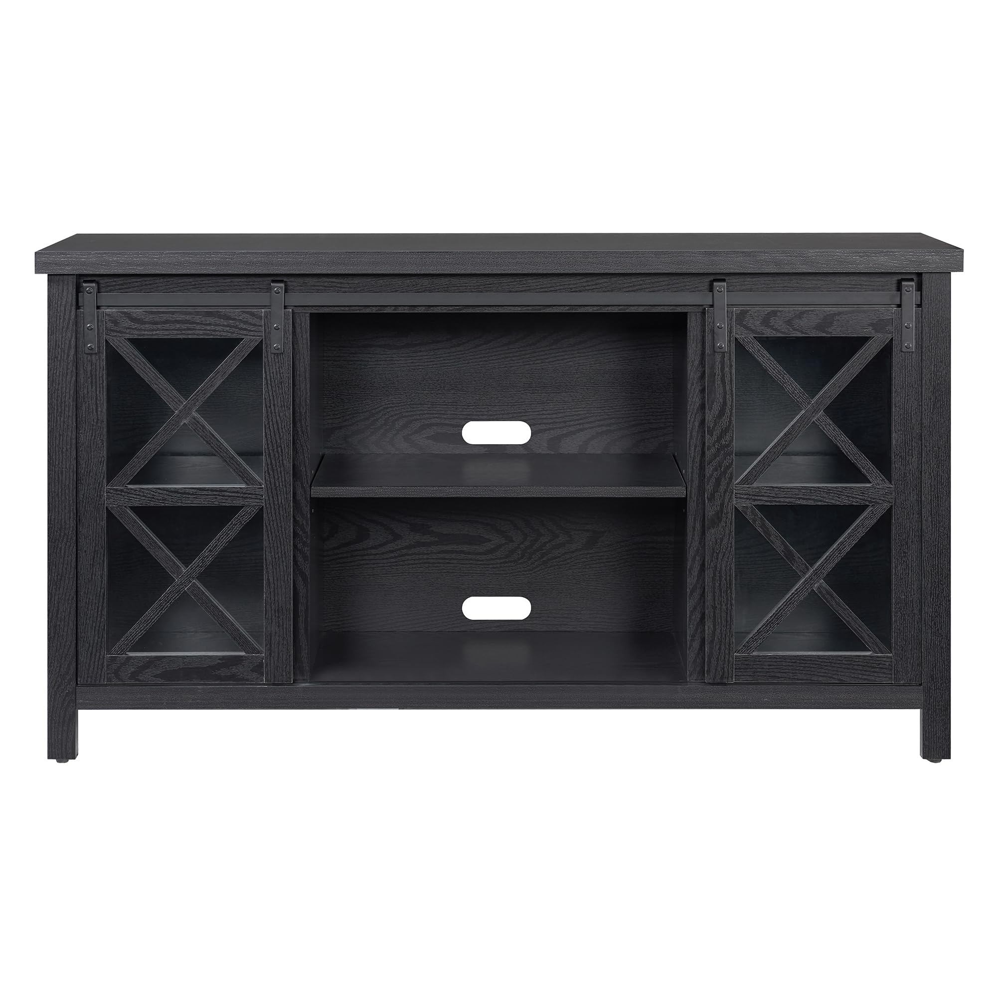 Henn&Hart 65 Inch TV Stand - Modern Rectangular Entertainment Center in Natural Black for Living Room, Bedroom & Office | Perfect for Flat Screen TVs & Home Theater Setups