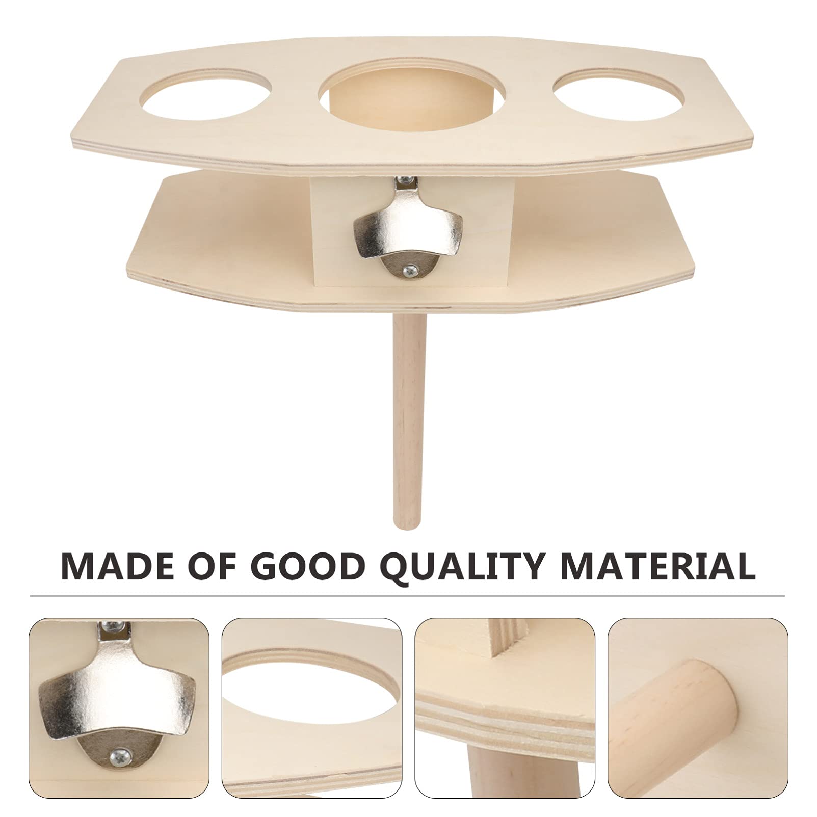 KESYOO 1pc Outdoor Wine & Cheese Board - Portable Camping Wine Holder, Beach Beverage Tray, Metal Picnic Accessories for Charcuterie, Beer & Drinks - Perfect for Backyard BBQs, Beach Parties & Picnics