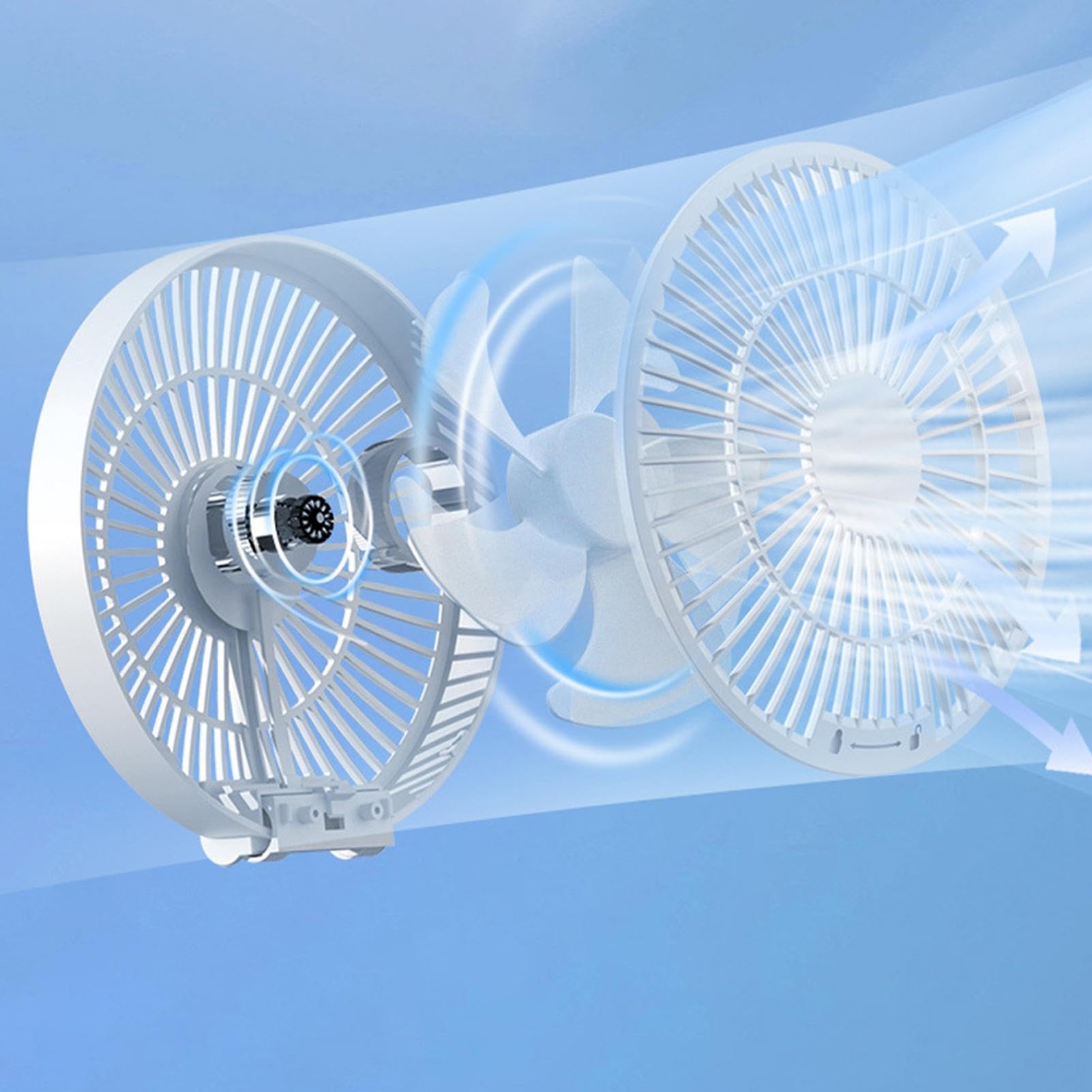 Quiet USB Desk Fan with Remote Control - Compact & Portable Personal Table Fan for Efficient Cooling | Perfect for Office, Home, Bedroom & Dorm Room Air Circulation