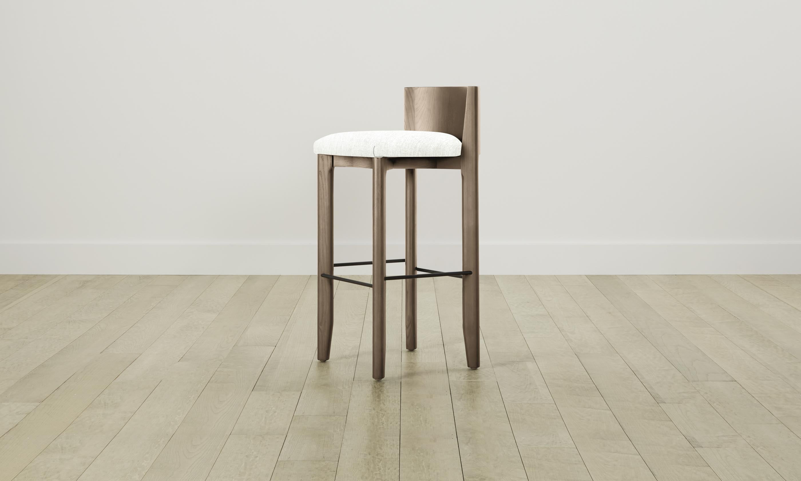 Premium Delancey Bar & Counter Stool with Performance Tweed Upholstery - Modern Kitchen Island & Home Bar Seating for Comfortable Dining & Entertaining