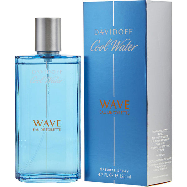 Davidoff Cool Water Wave Eau de Toilette Spray for Men - Fresh Aquatic Fragrance for Day & Night Wear, Work & Social Events