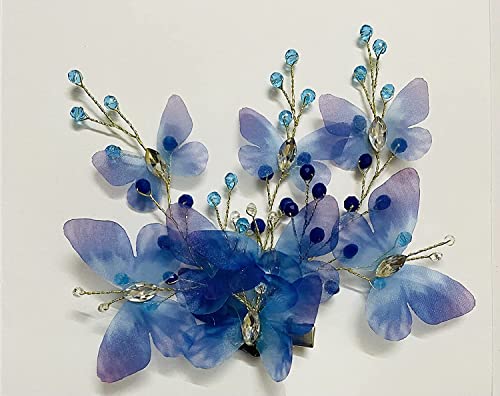 AB BEAUTY HOUSE Multi-Layer Butterfly Hair Clip Set with Alligator Clips - 2 Pack for Women & Girls, Perfect for Parties, Weddings, and Everyday Hairstyling