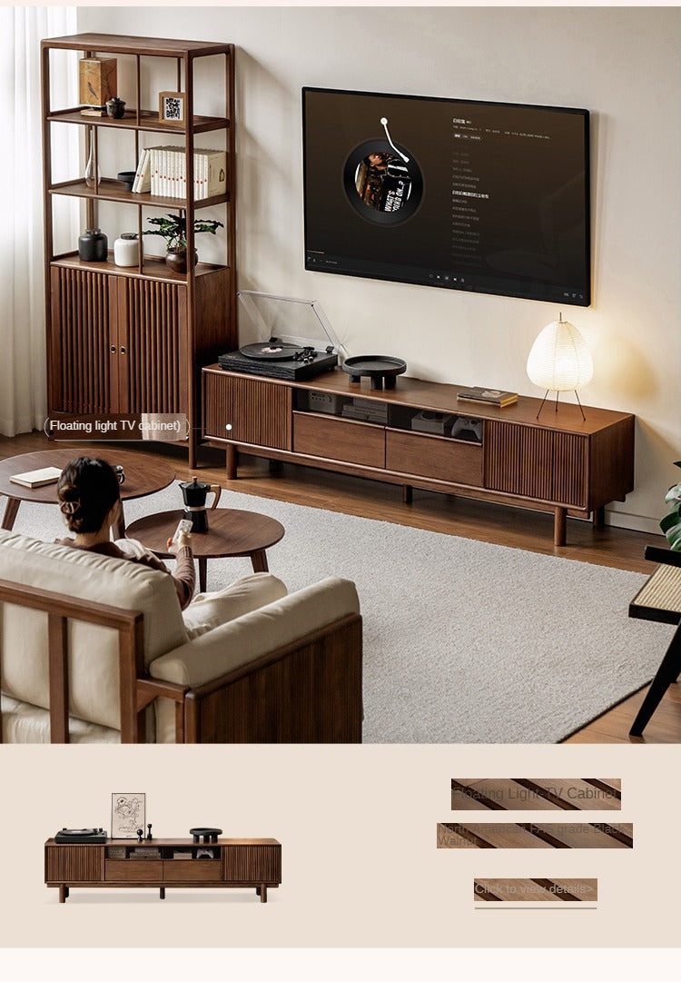 Premium Black Walnut & Ash Solid Wood High Back Leather Sofa - Luxurious Living Room Furniture for Modern Home & Office Decor