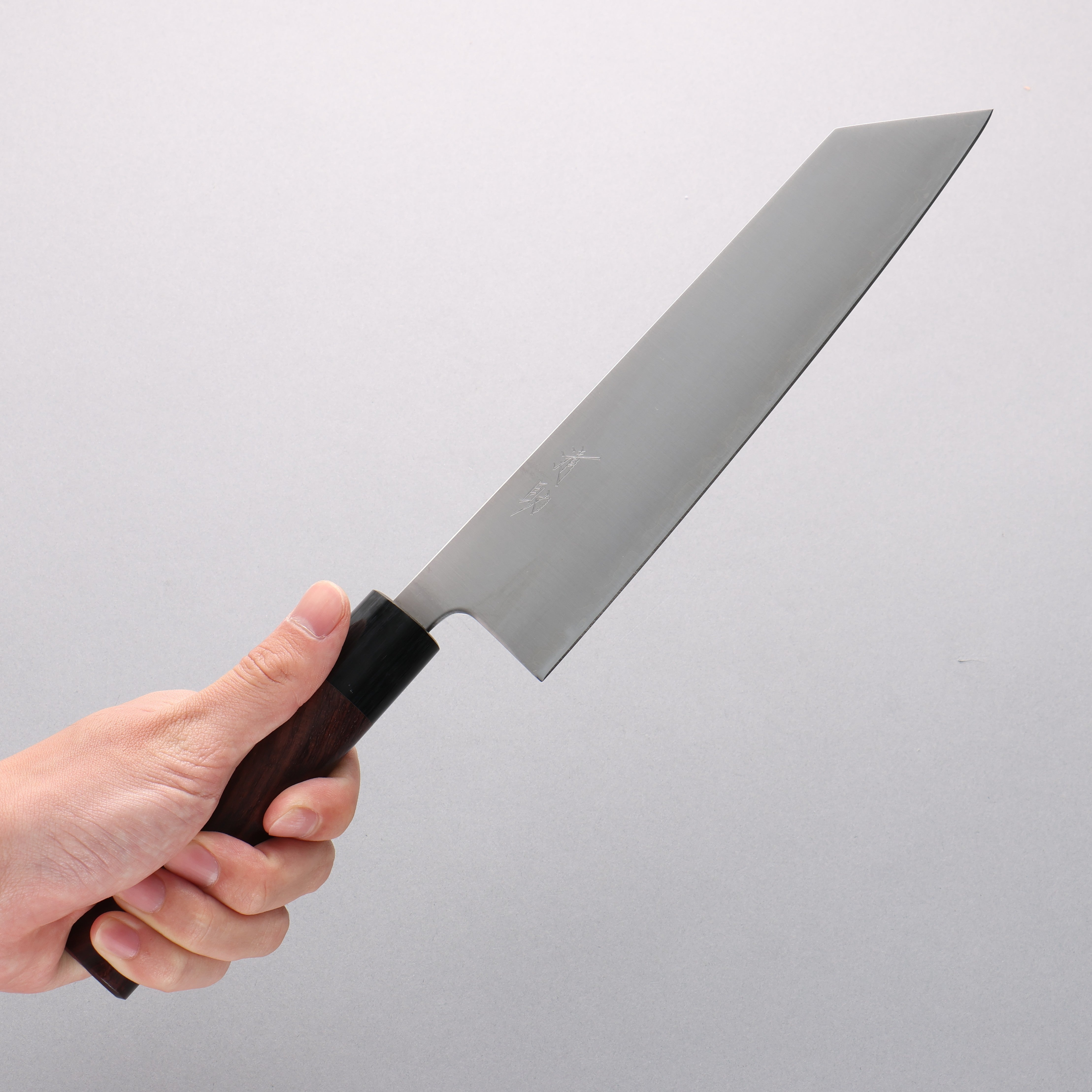 Premium Seisuke Blue Super Kiritsuke Gyuto 210mm Japanese Chef Knife - Rosewood Handle with Black Pakka Wood Ferrule - Perfect for Sushi, Sashimi & Precision Kitchen Tasks