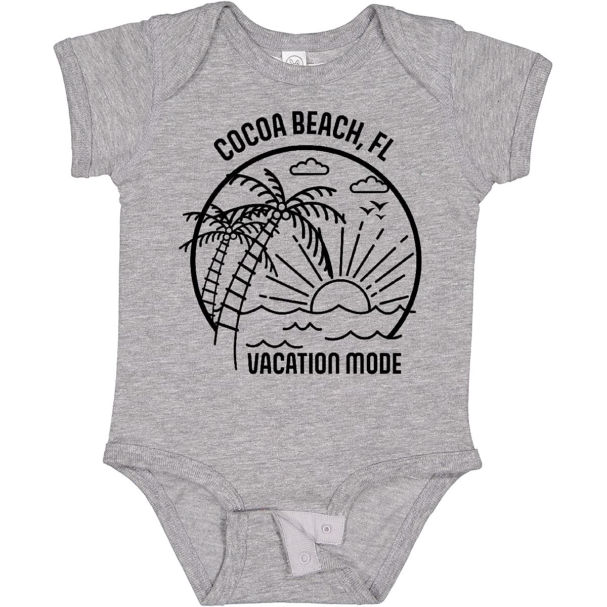 Inktastic Summer Vacation Mode Cocoa Beach Florida Baby Bodysuit - Cute Florida-Themed Onesie for Infants & Toddlers - Perfect for Beach Trips, Family Vacations & Photo Shoots