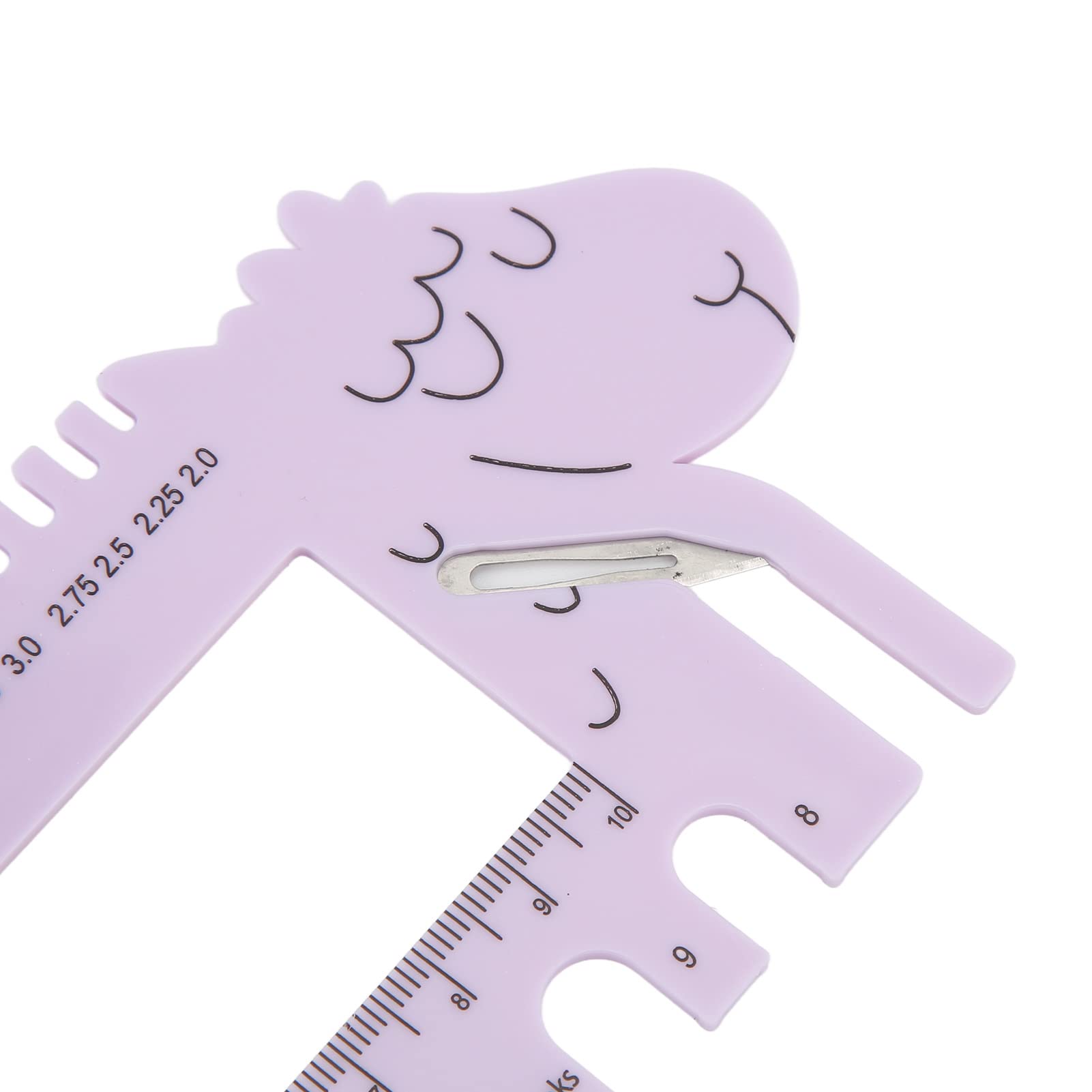 Durable Plastic Crochet Needle Gauge Ruler - Easy to Use Measuring Tool for Knitting & Crochet Projects | Perfect for Yarn Crafts, DIY Home Projects & Gift Making