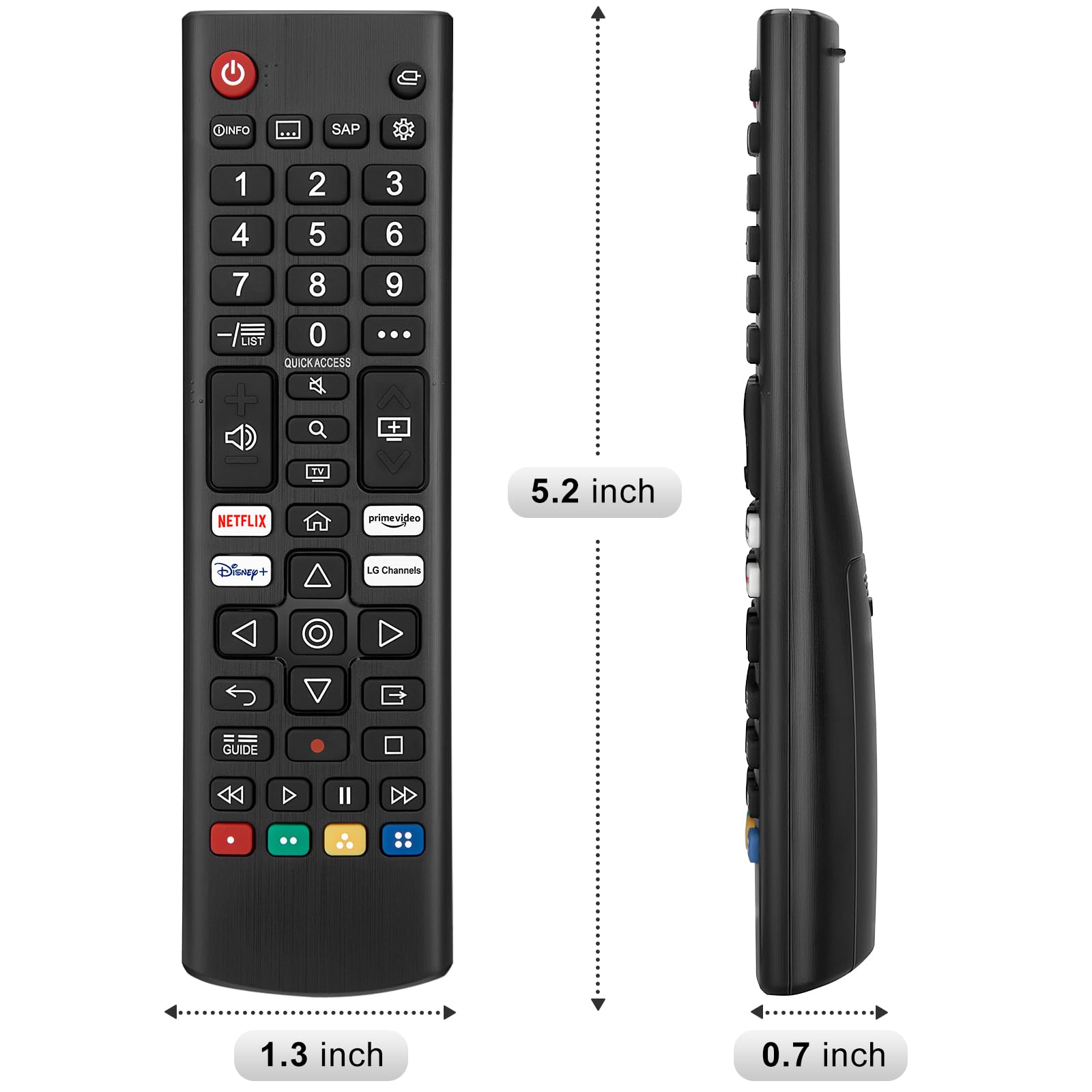 Universal Replacement Remote Control for LG Smart TV - Compatible with Multiple Models (2-Pack) - Perfect for Home Theater, Gaming & Streaming