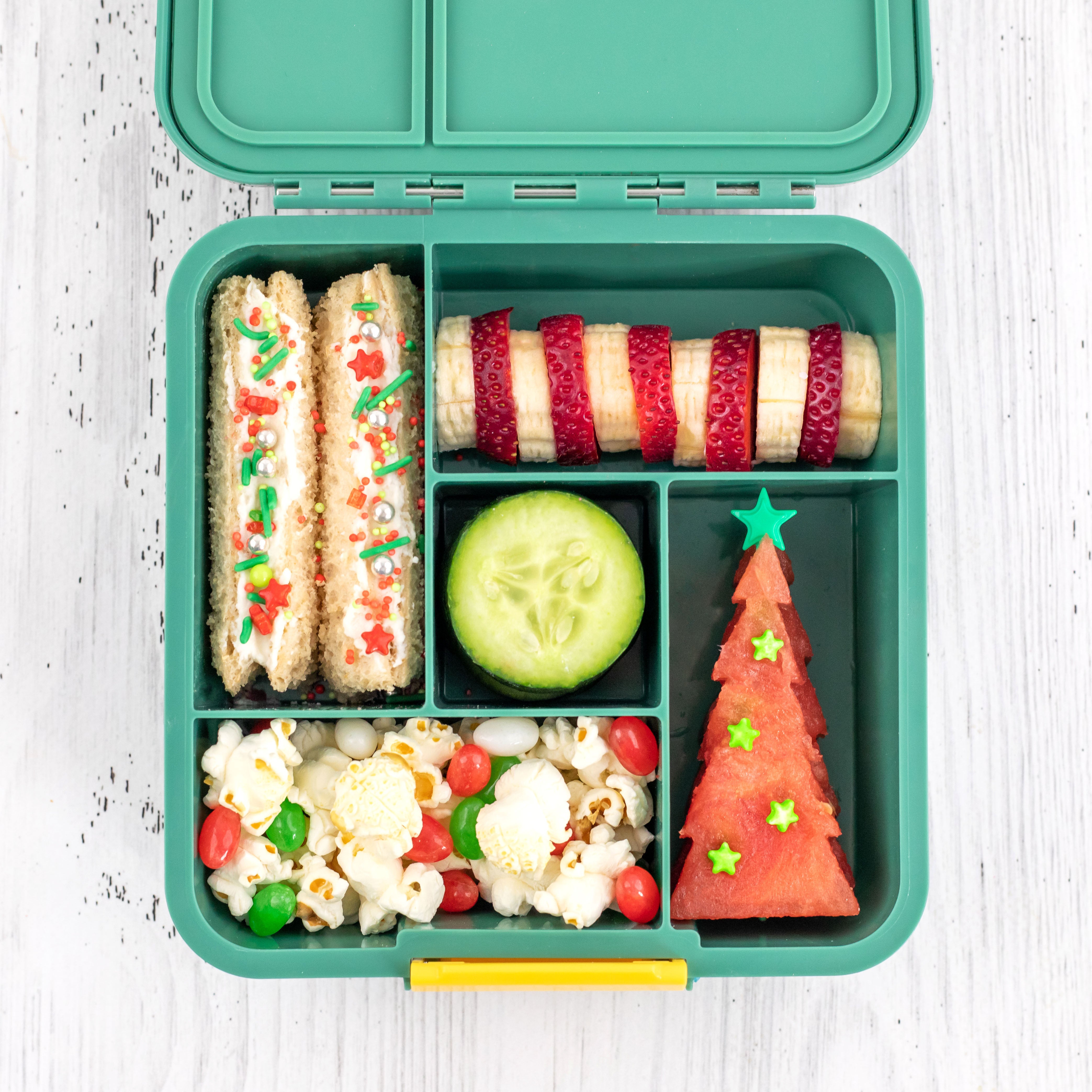 Lunch Punch Sandwich Cutter Set - Fun Shaped Sandwich Cutters for Kids (Christmas Tree, Star & More) - Perfect for School Lunches, Parties & Holiday Meals