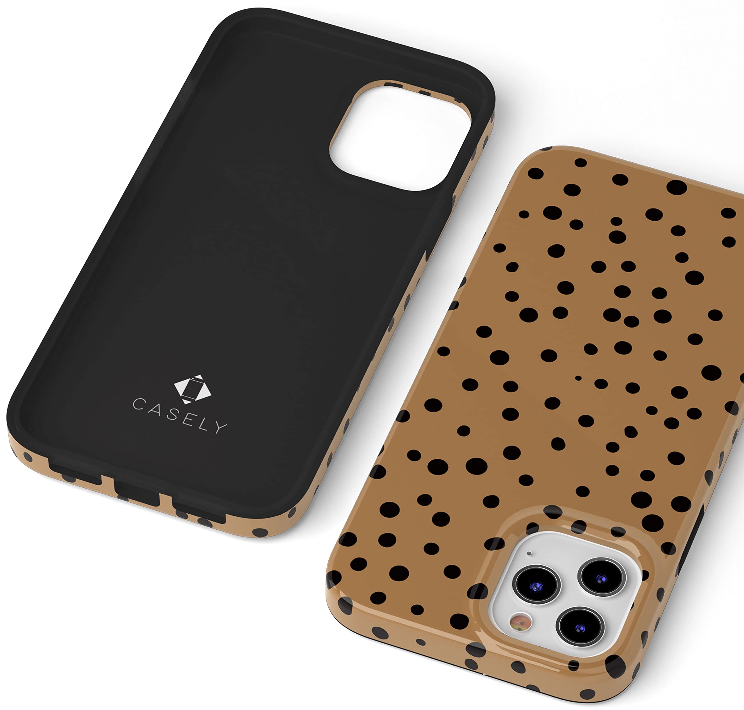 Casely iPhone 11 Pro Max Case - Stylish Dotted Animal Print Protective Cover | Shockproof & Scratch Resistant Phone Case for Women & Men | Perfect for Work, Travel & Everyday Use