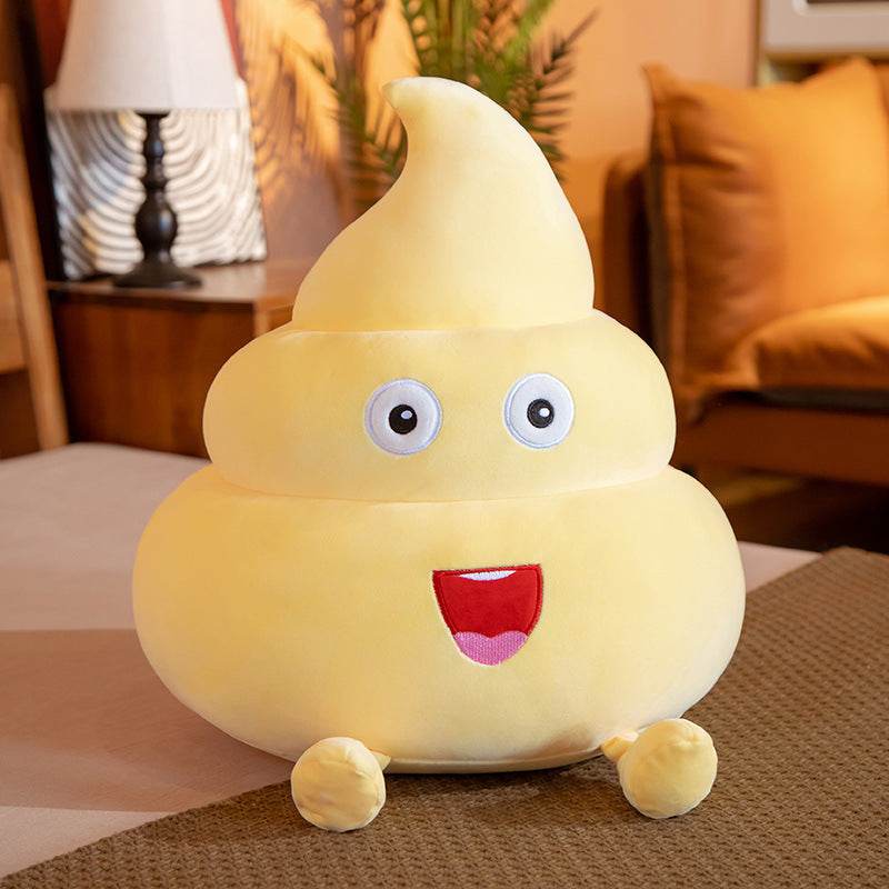 Cute Poop Plush Toy - Funny Kawaii Stuffed Animal for Gag Gifts, Stress Relief & Room Decor - Perfect for Prank Gifts, Office Desk Decor & Anime Lovers