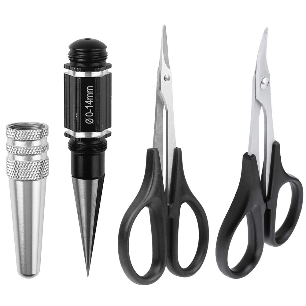 HobbyPark RC Body Reamer & Scissors Set - Curved & Straight Scissors for RC Car Body Shell, Lexan Plastic Trimming Tools (3-Pack) - Perfect for RC Hobbyists and DIY Enthusiasts