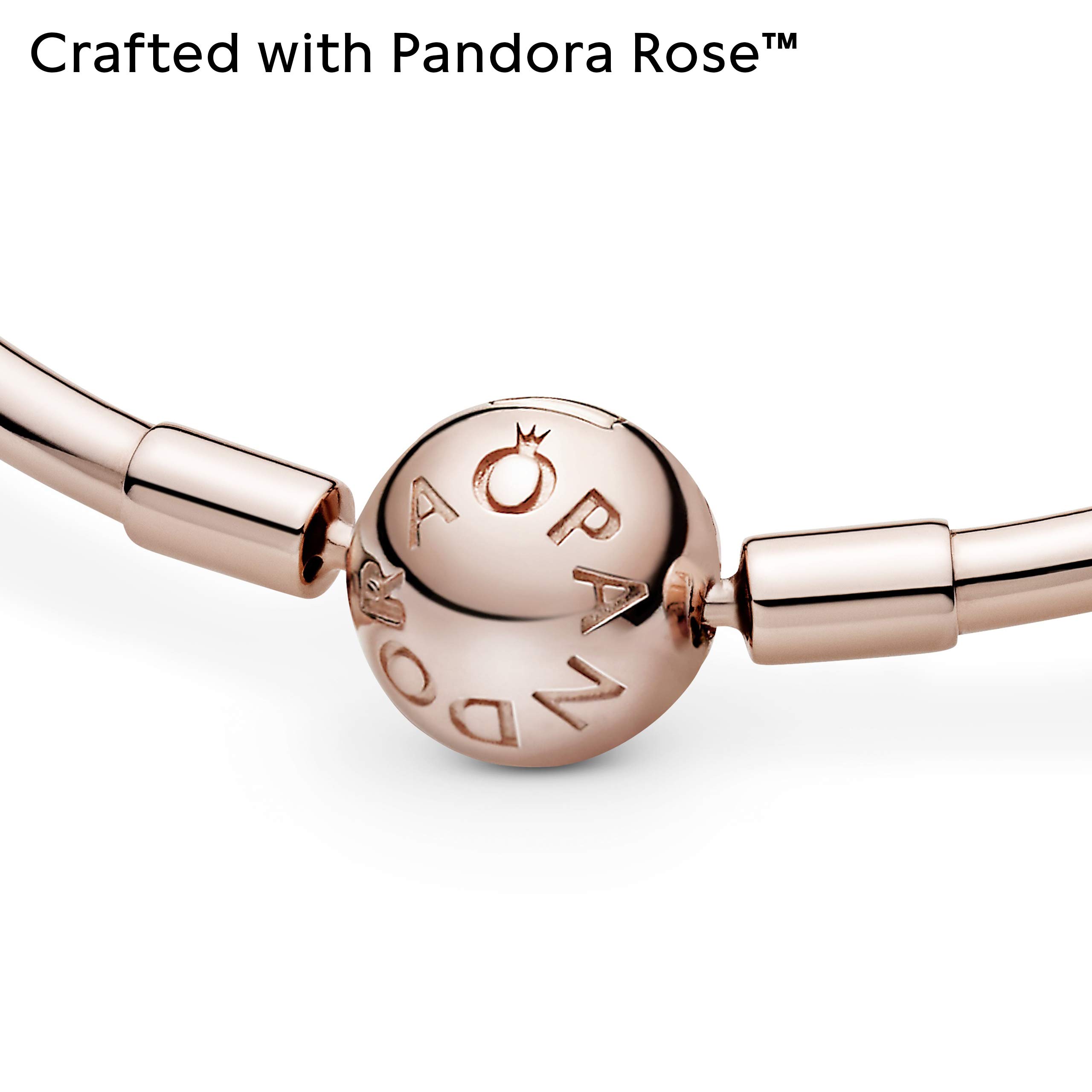 PANDORA Rose Gold Bangle Bracelet for Women - Elegant & Stylish Jewelry Gift for Her - Perfect for Weddings, Anniversaries & Special Occasions