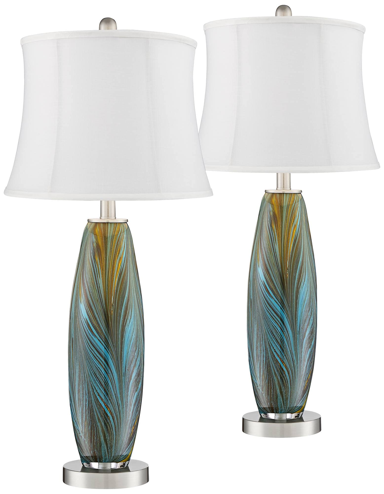 360 Lighting Azure Modern Table Lamps Set of 2 - 26.75