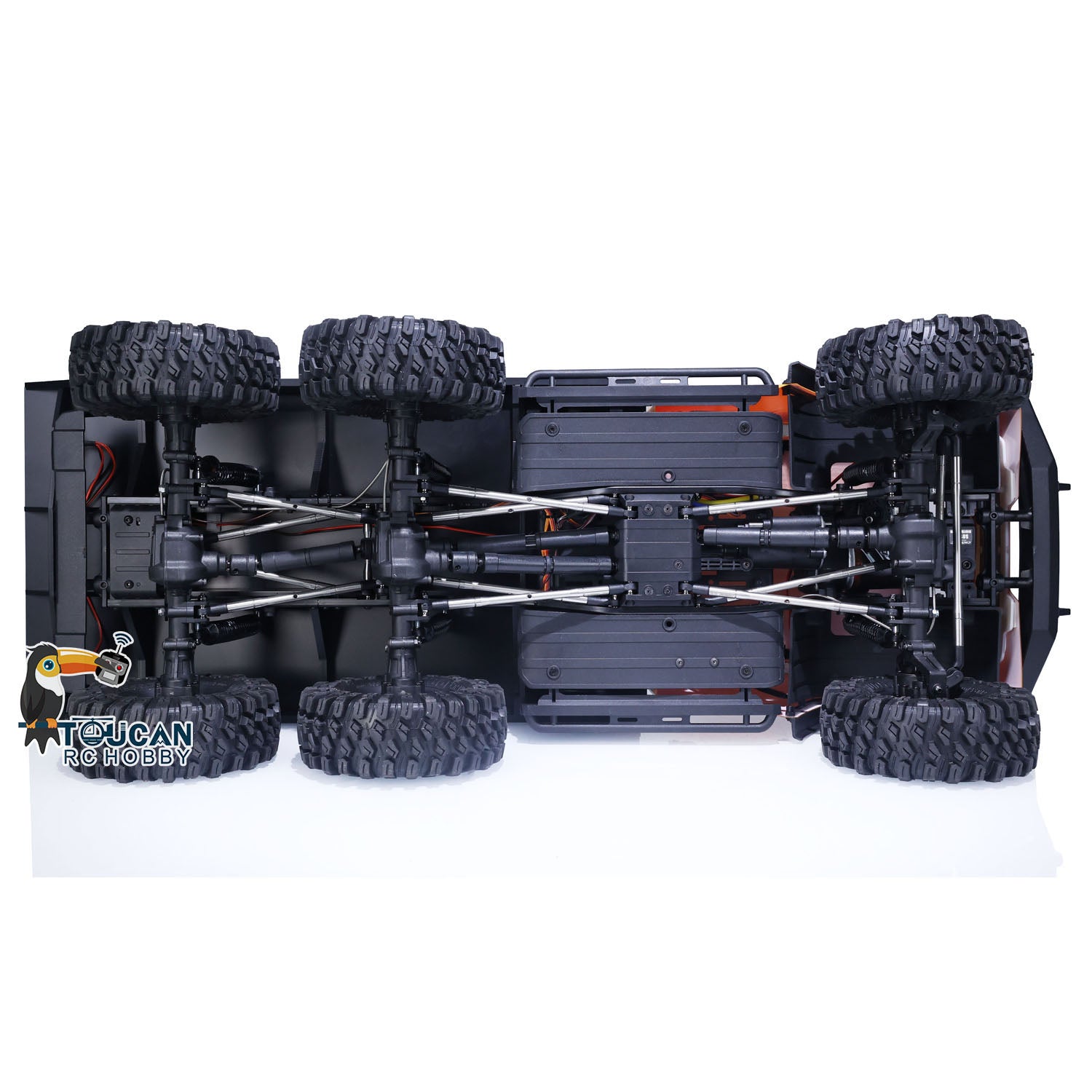 CrossRC 1/10 JT6 6WD 6X6 RC Rock Crawler Truck - 2.4GHz Remote Control Off-Road Vehicle with PNP ESC, Motor, Servo & LED Lights (US Stock) - Perfect for Trail Crawling, Off-Road Adventures and DIY RC Enthusiasts