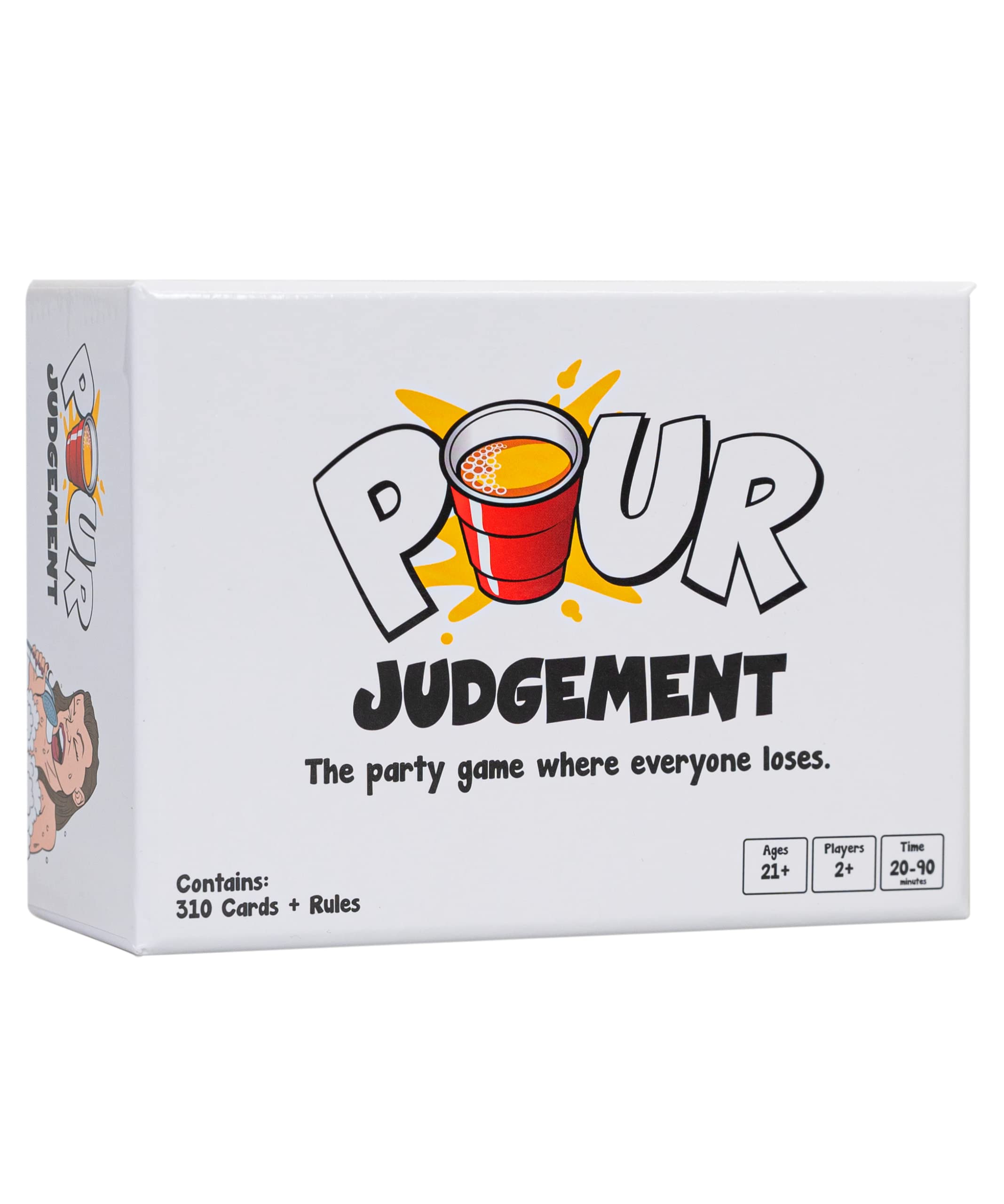 Pour Judgement - Hilarious Adult Drinking Card Game for Parties & Game Nights | Fun Social Drinking Games for Adults | Perfect for Bachelor/Bachelorette Parties & Bar Nights