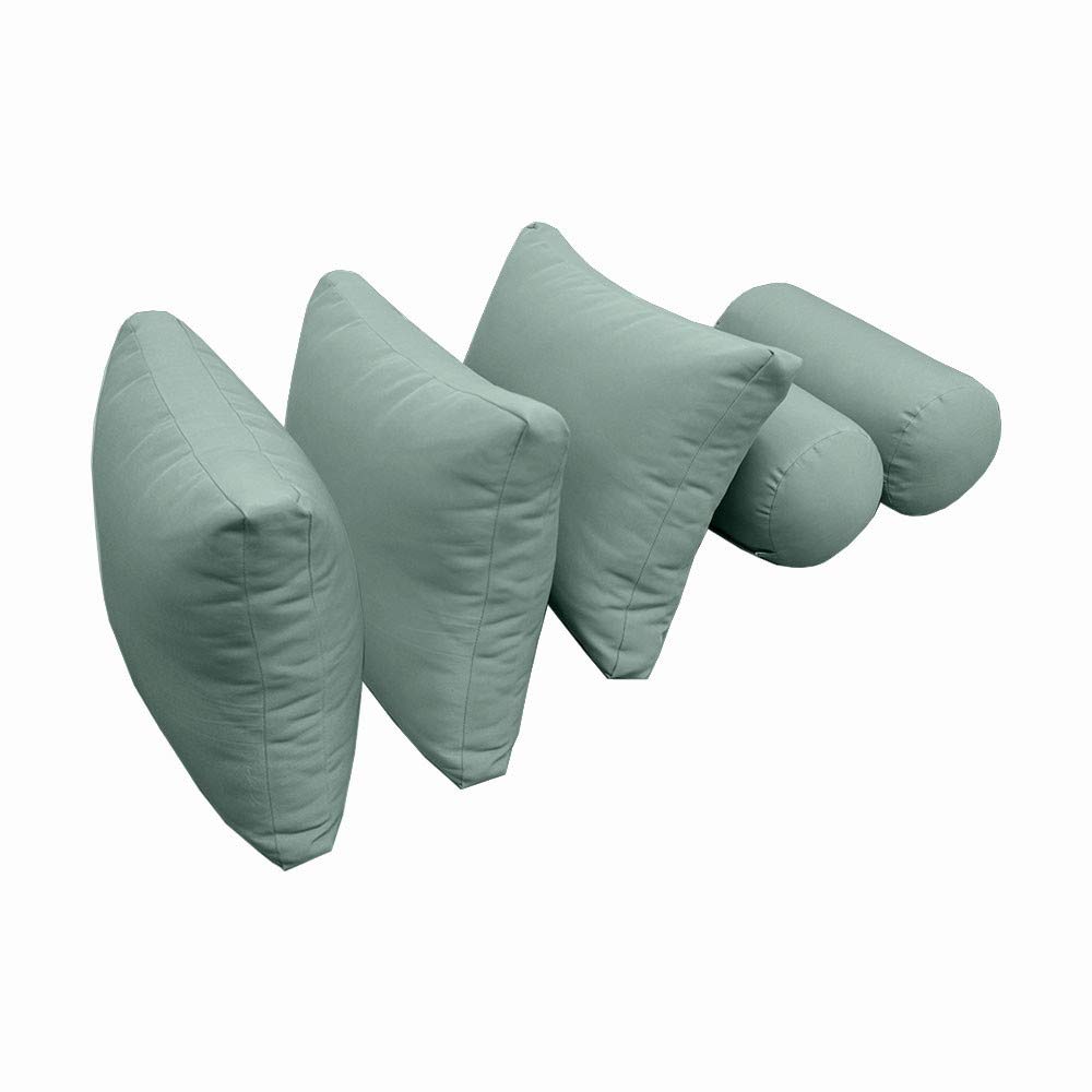 Premium 6-Piece Outdoor Daybed Cushion Set - Knife Edge Design, Crib Size, Includes Mattress & Bolster Pillows - Perfect for Patio, Poolside, and Garden Lounging