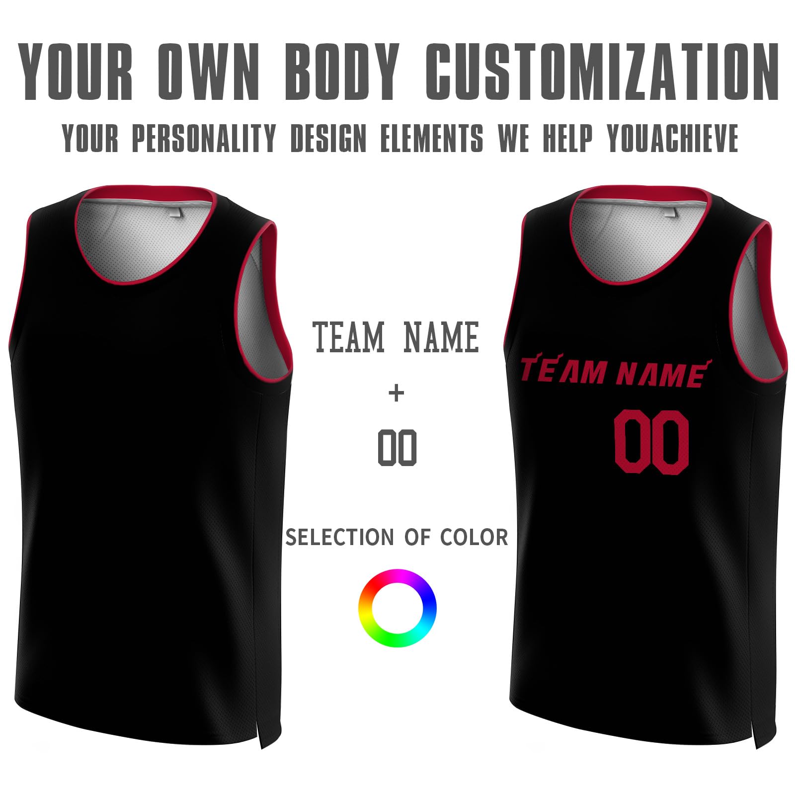 Custom Basketball Jerseys with Personalized Names & Numbers - Men's Women's Youth Kids Basketball Uniforms for Team Sports, Games & Fan Gear