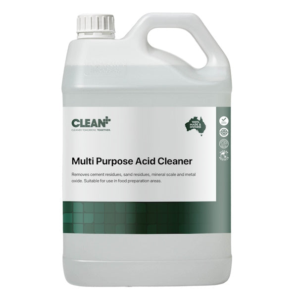Clean Plus Multi-Purpose Acid Cleaner - Powerful Stain Remover for Kitchen, Bathroom & Outdoor Use - Safe for Tiles, Grout & Metal Surfaces