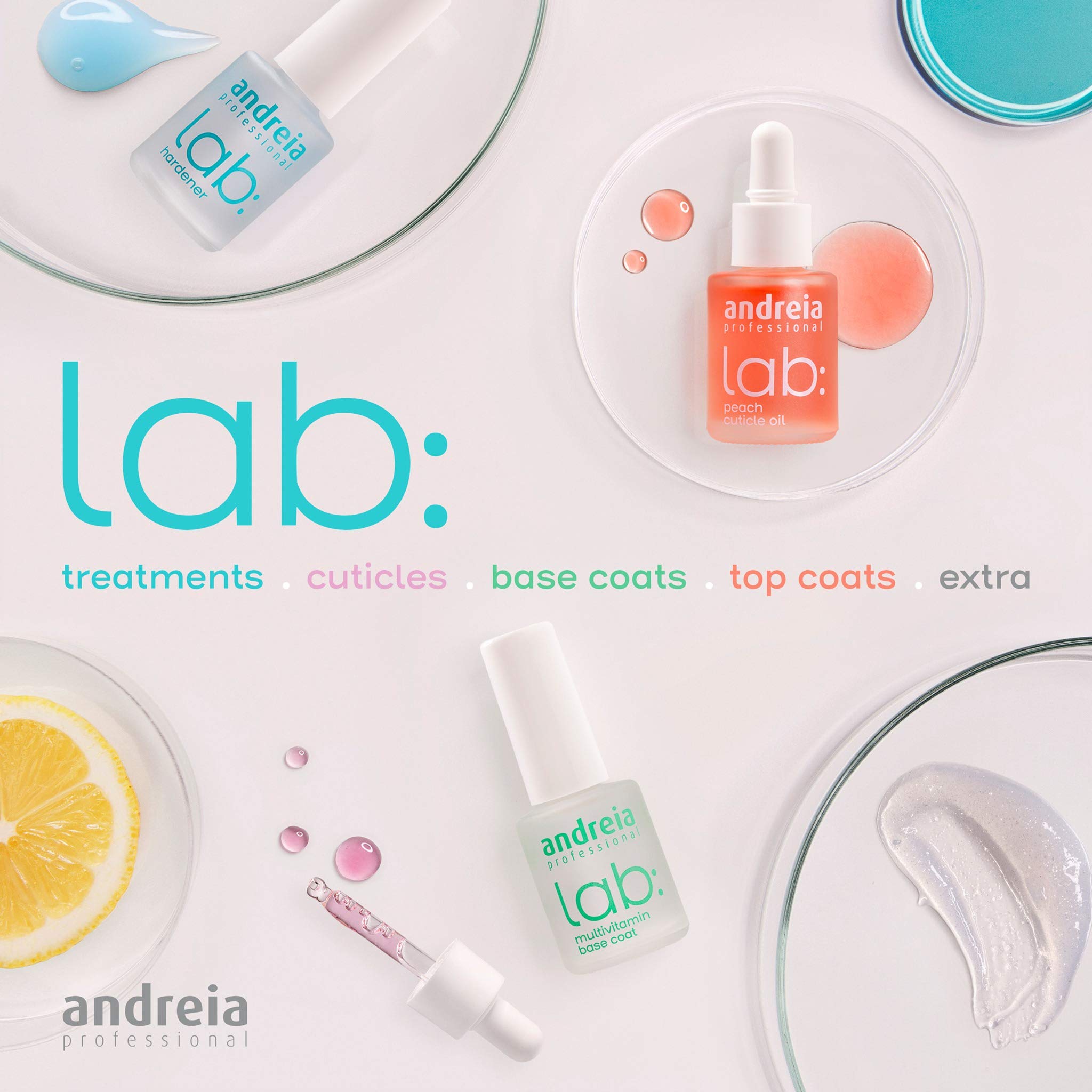 Andreia Professional LAB Nail Hardener - Strengthening Treatment for Damaged & Thin Nails - 10.5ml Nail Care Solution - Perfect for Salon Use & At-Home Manicures