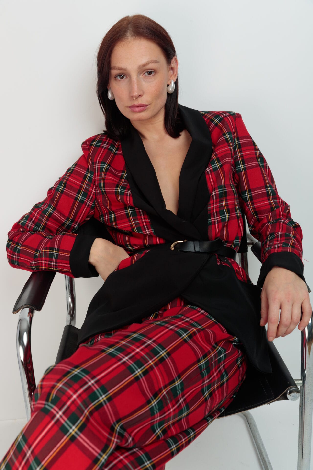 Elegant Celtic Reversible Red Blazer - Stylish & Versatile for Business, Parties & Formal Events