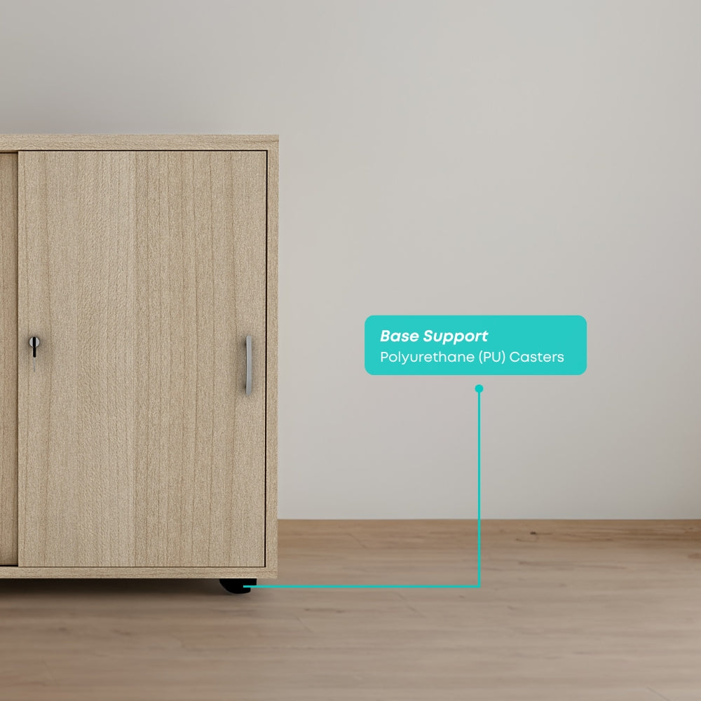 Minimo Office Cabinet - Modern Storage Solution for Home & Office Organization | Perfect for Files, Supplies & Workspace Decluttering