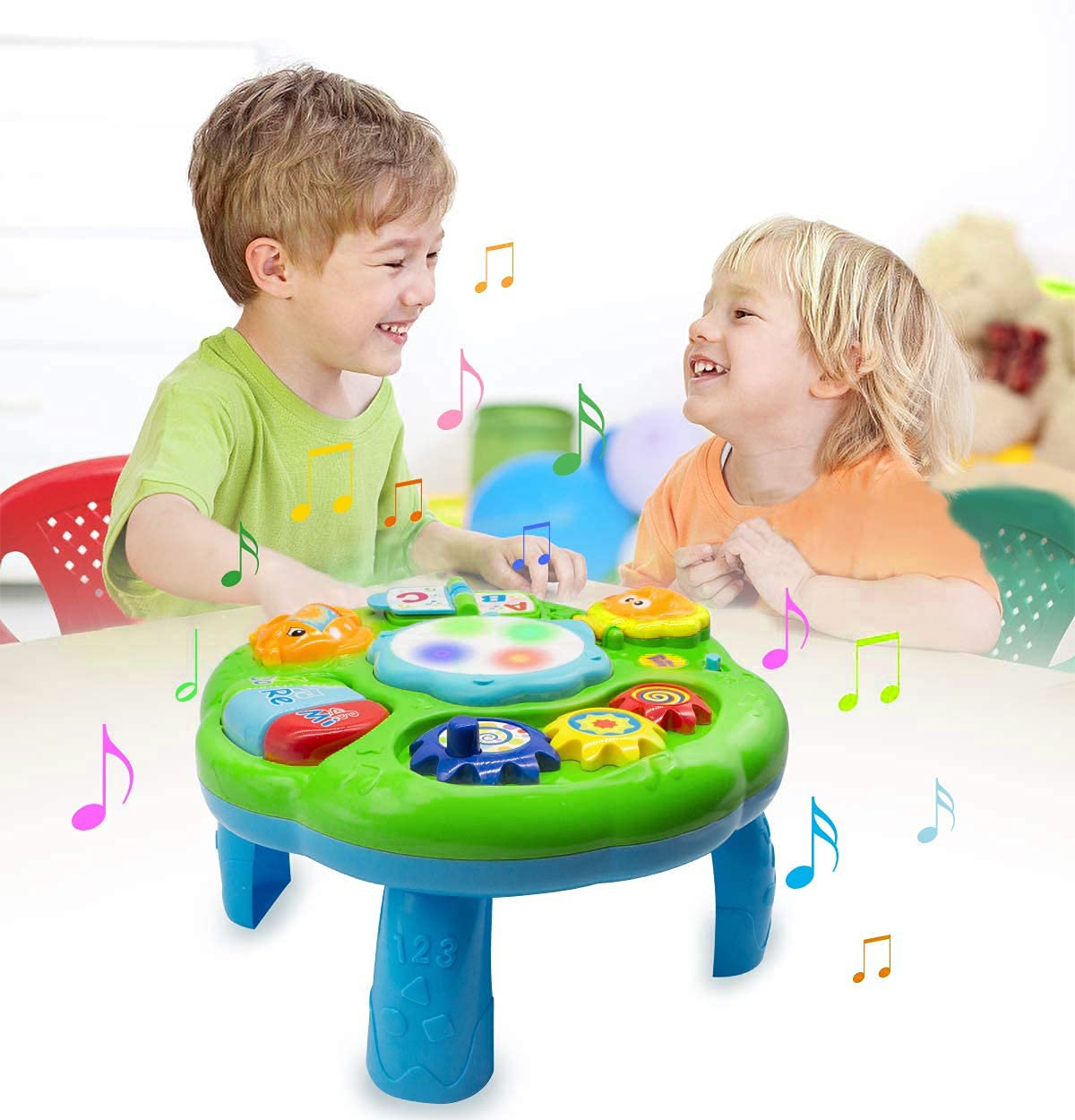 Best Baby Activity Table & Musical Toy for Infants 6-12 Months - Interactive Learning Center for Toddlers 0-18 Months - Educational Toys for Boys & Girls 1-3 Years Old - Perfect for Playtime, Early Development & Sensory Stimulation