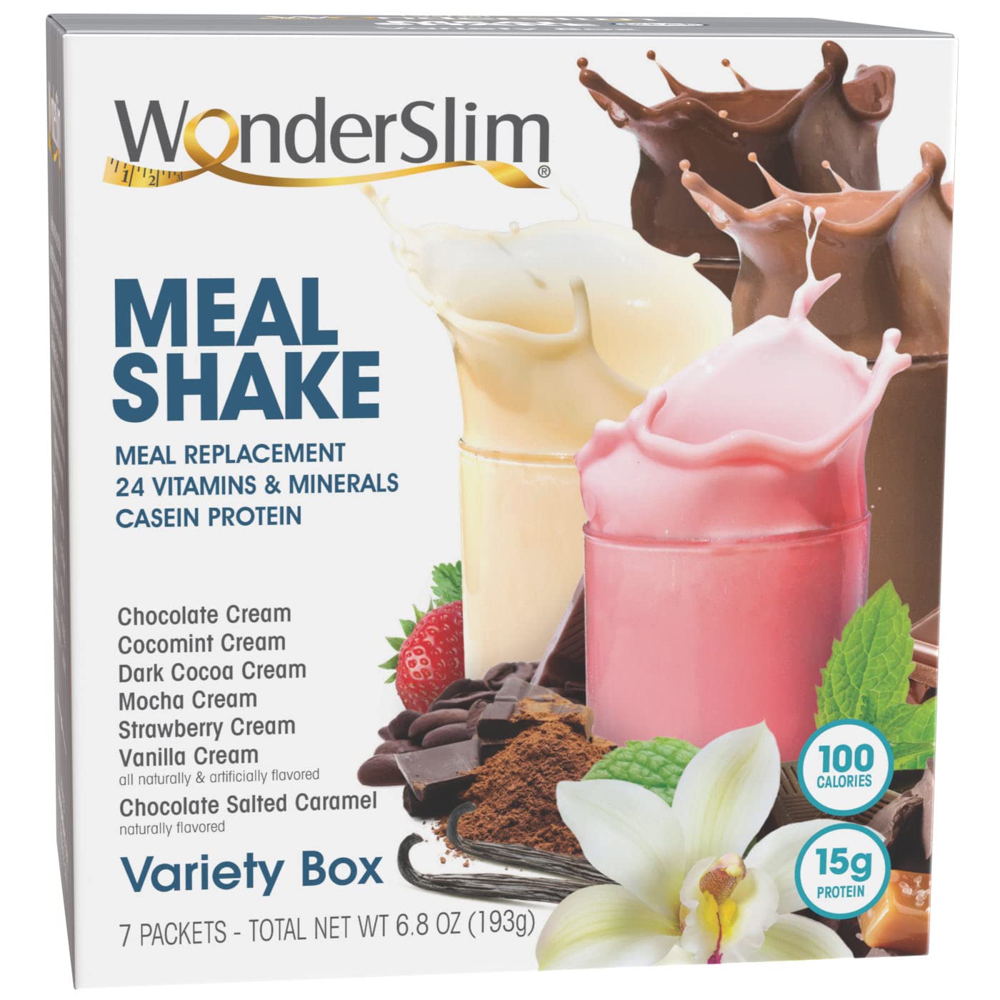 WonderSlim Meal Replacement Shake & Fruit Drink Bundle - Protein Powder for Weight Loss & Energy Boost - Perfect for Breakfast, Post-Workout & On-the-Go Nutrition