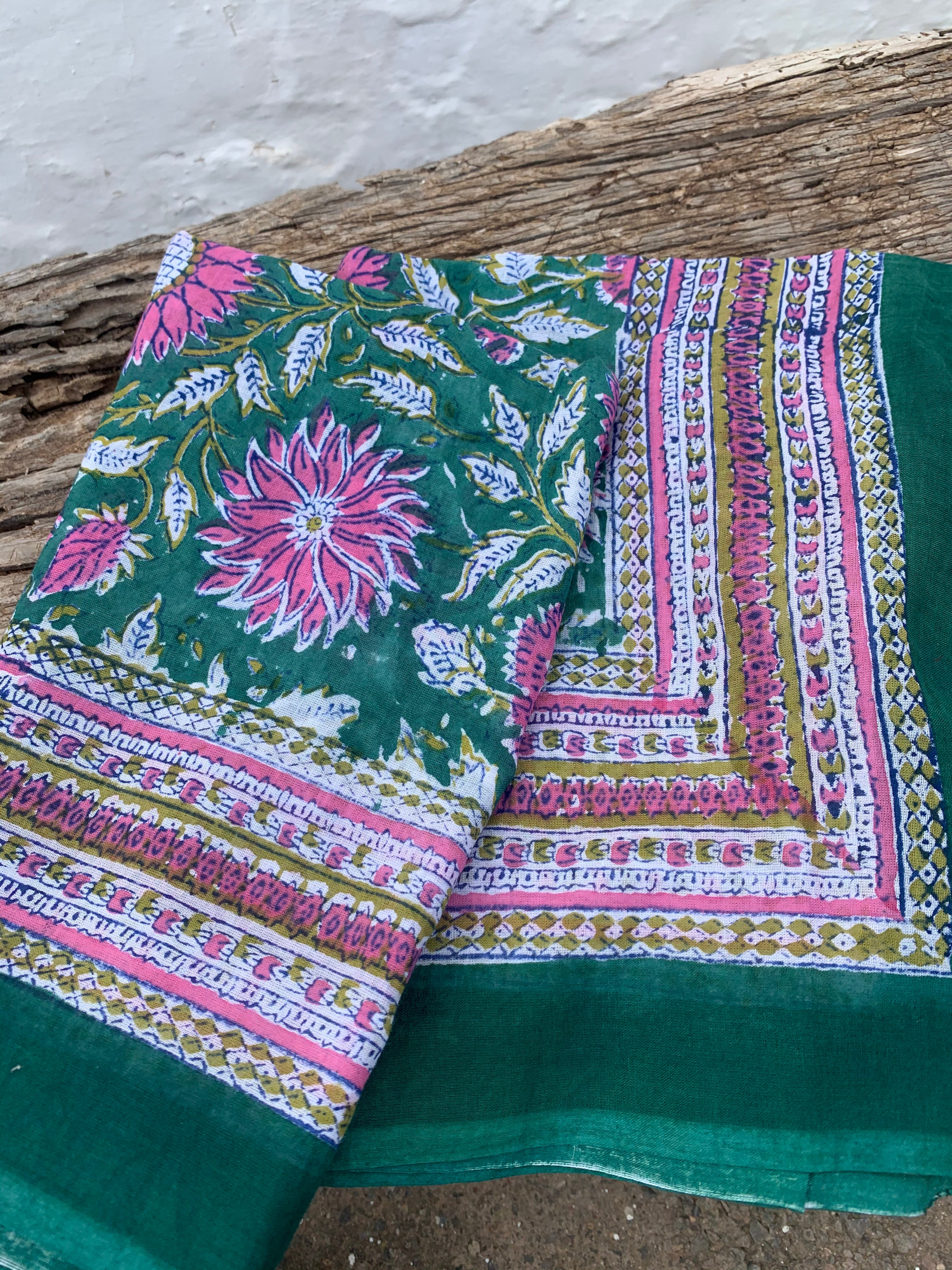Hand Block Printed Cotton Sarongs & Pareos - New Collection for Beach, Travel, and Summer Fashion