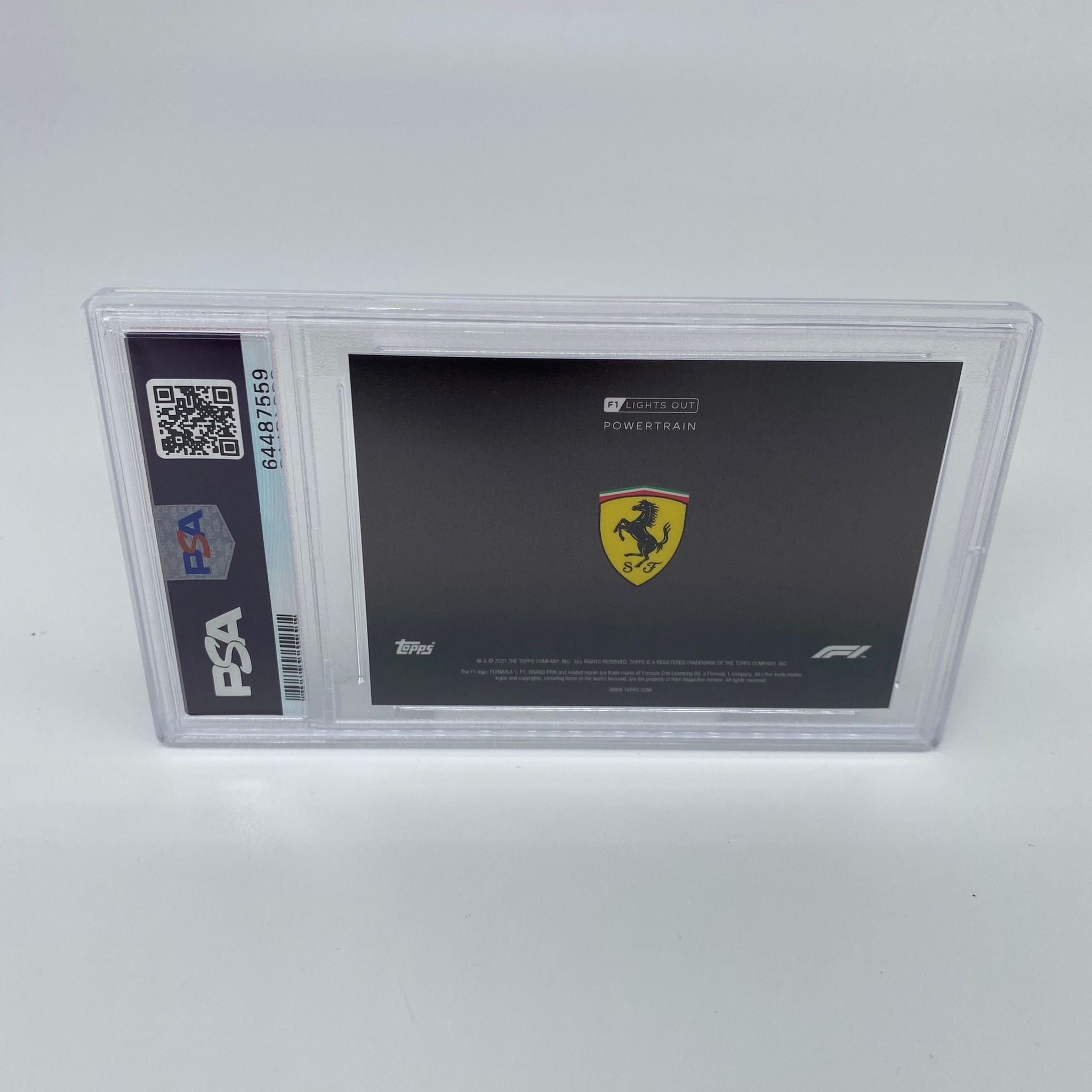 PSA 9 Graded 22/25 Ferrari Powertrain Purple Parallel - Rare Collectible for Sports Card Enthusiasts & Display Showcase