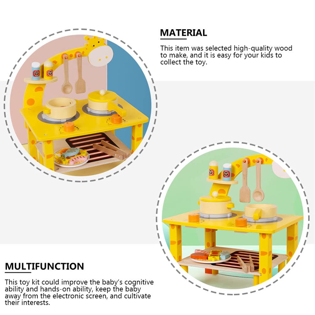 HEALLILY 1 Set Kids Pretend Play BBQ Cooking Toy - Early Educational Cognitive Learning Toy for Toddlers & Children - Perfect for Role Play, House Play, and Developmental Fun