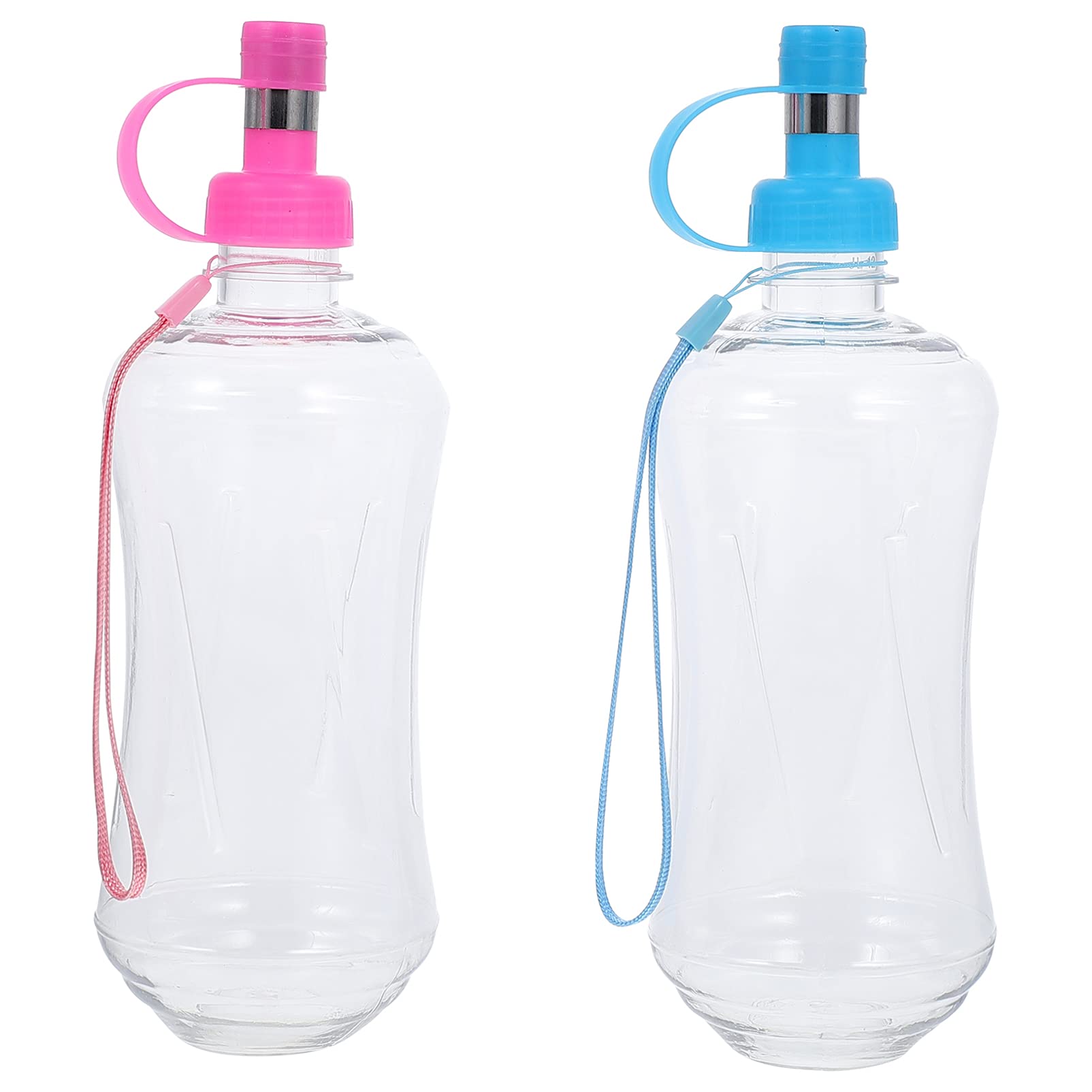 2 Pack Portable Pet Water Bottle with Drinking Spout - Leakproof Travel Dog Water Dispenser for Small Animals, Cats & Dogs - Ideal for Hiking, Walking, Camping & Outdoor Adventures