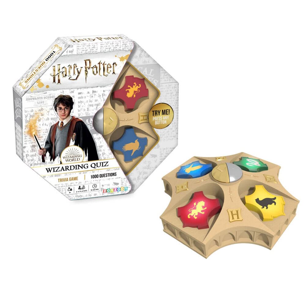 TOMY Harry Potter Wizarding Quiz Game - Family Trivia Board Game for Kids & Adults - Fun Educational Game for Harry Potter Fans Ages 8+ - Perfect for Family Game Nights & Birthday Parties