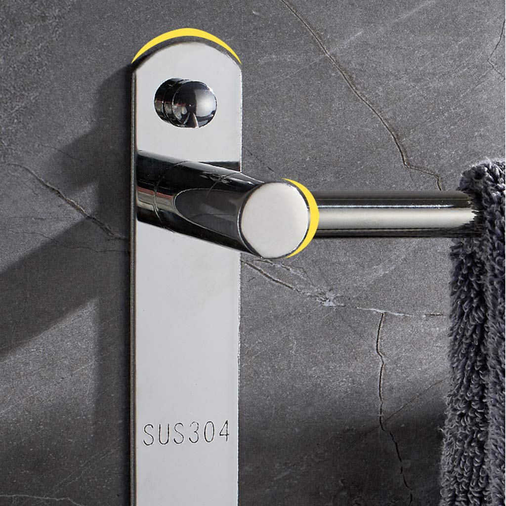 3-Tier Wall Mounted Stainless Steel Bathroom Towel Rack - Polished Chrome Towel Holder for Kitchen & Bathroom - Space Saving Storage Solution for Hand Towels, Washcloths and Bath Accessories
