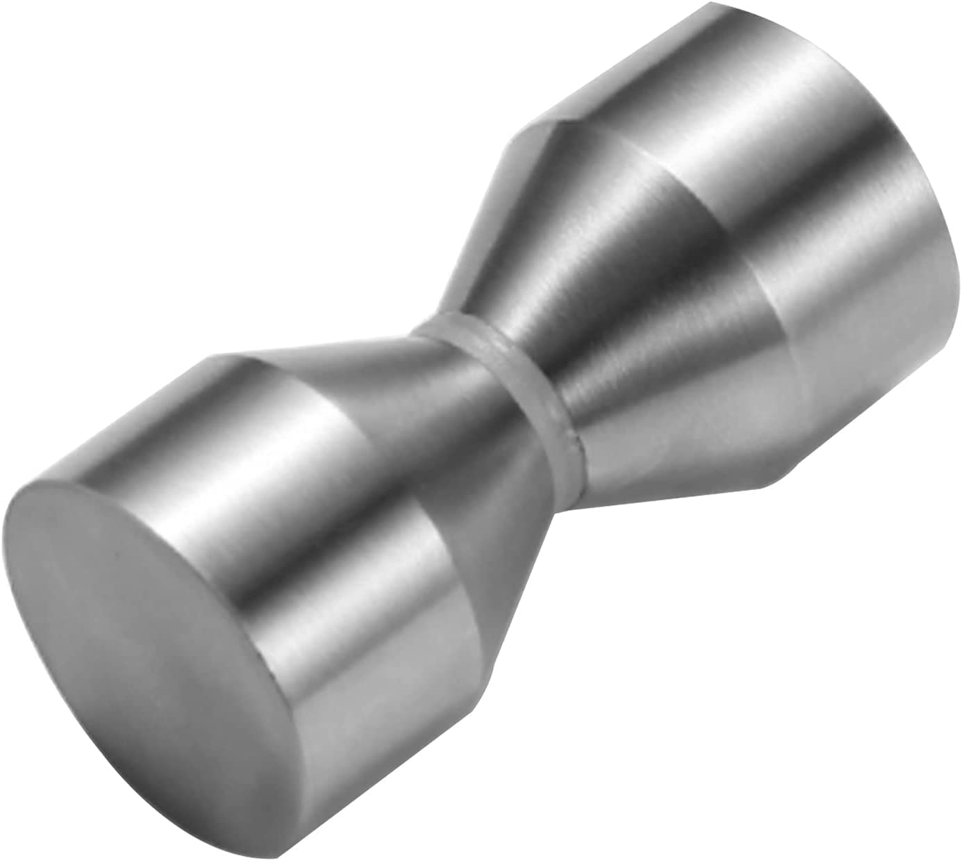 MIQXUAN Brushed Stainless Steel Shower Door Handle - Push Pull Knob with Hardware Kit for Glass Shower Screens | Polished Finish Bathroom Door Handle | Perfect for Modern Bathroom & Shower Enclosure Installation