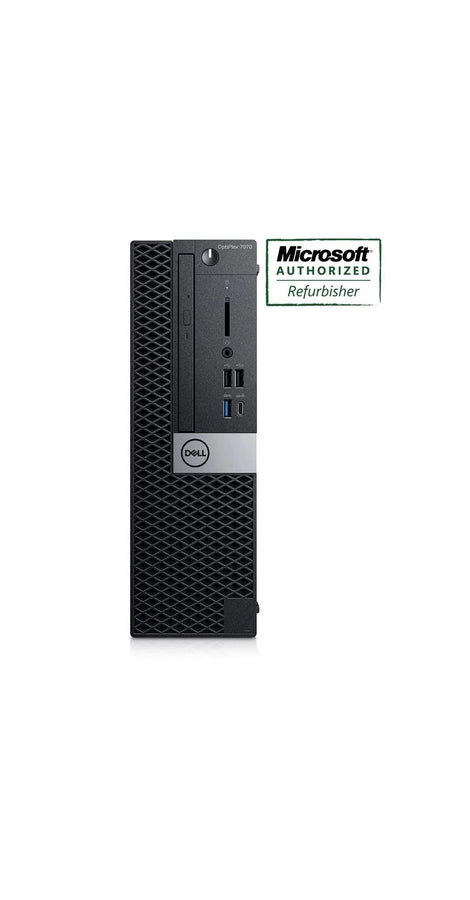 Refurbished Dell OptiPlex 7070 SFF Desktop PC - Intel Core i5-9500 3.0GHz, 16GB RAM, 256GB SSD, DVD-RW, Windows 10 Pro | Small Business & Home Office Computer for Productivity & Multitasking
