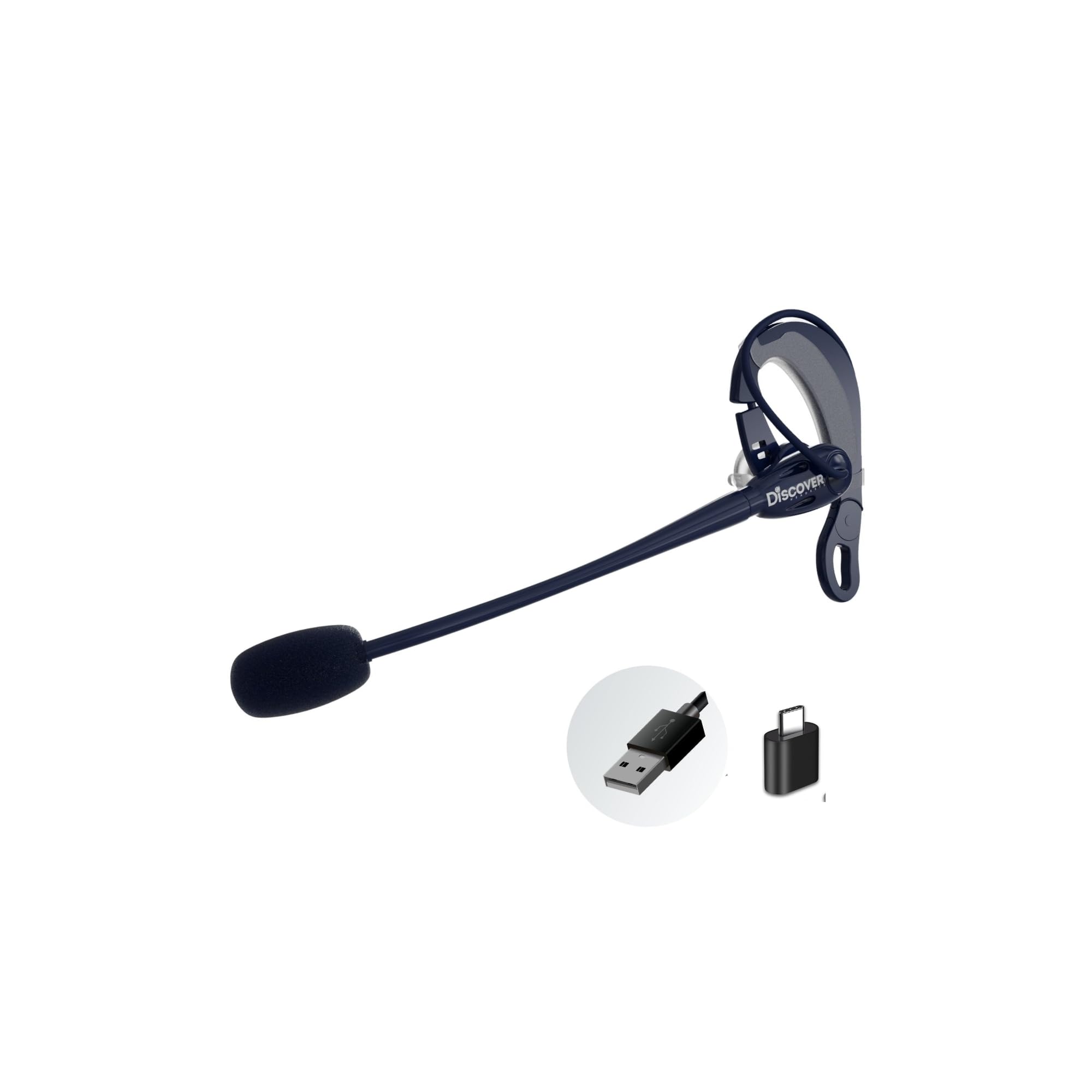 D713U USB Wired Headset with Noise Cancelling Mic for PC - Compatible with Zoom, Microsoft Teams, Cisco (USB-A/USB-C) - Perfect for Remote Work, Online Classes & Call Center Use