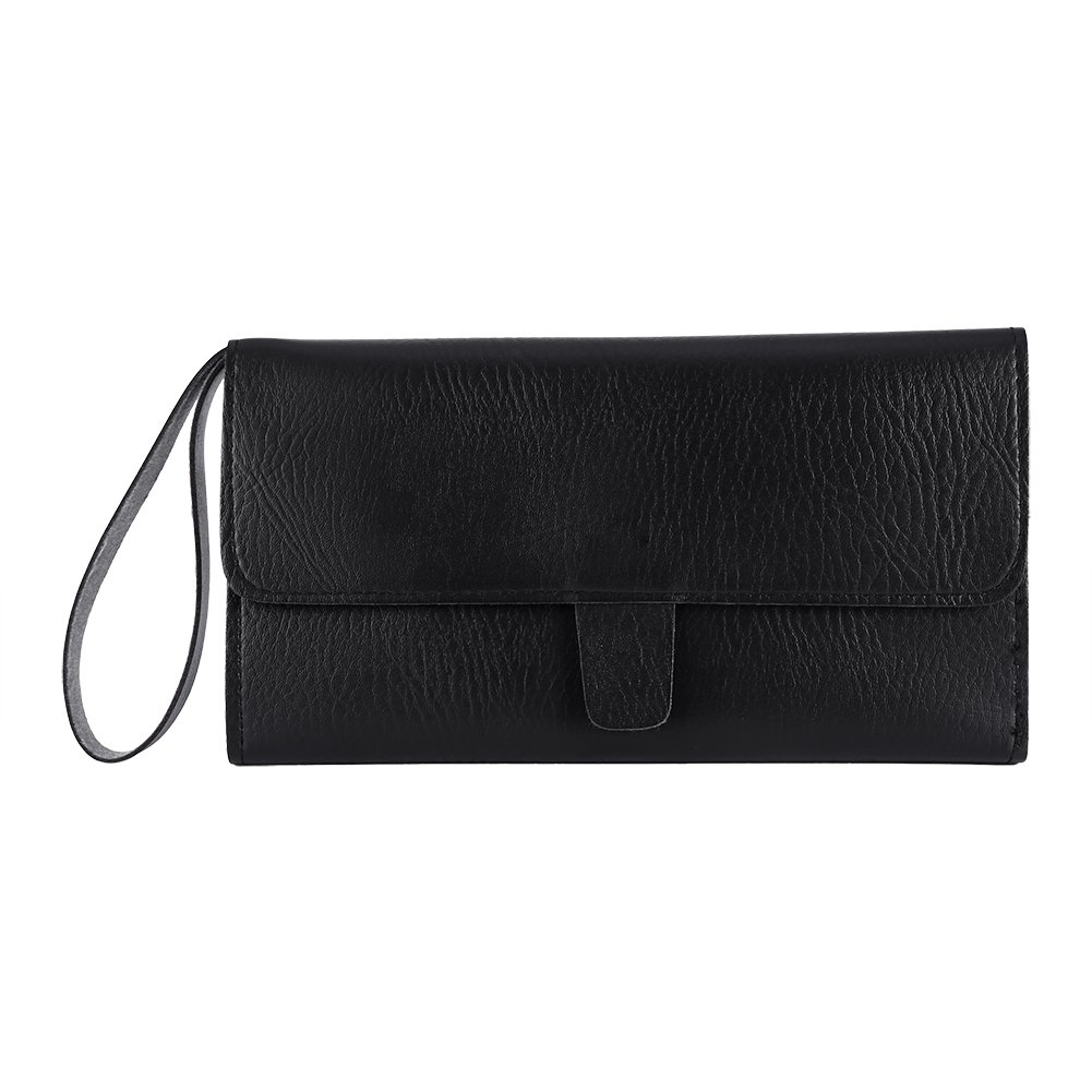 Professional Barber Salon PU Leather Hair Cutting Case - Styling Tools Holder Bag for Hairdressers | Perfect for Salon, Home & Travel Use