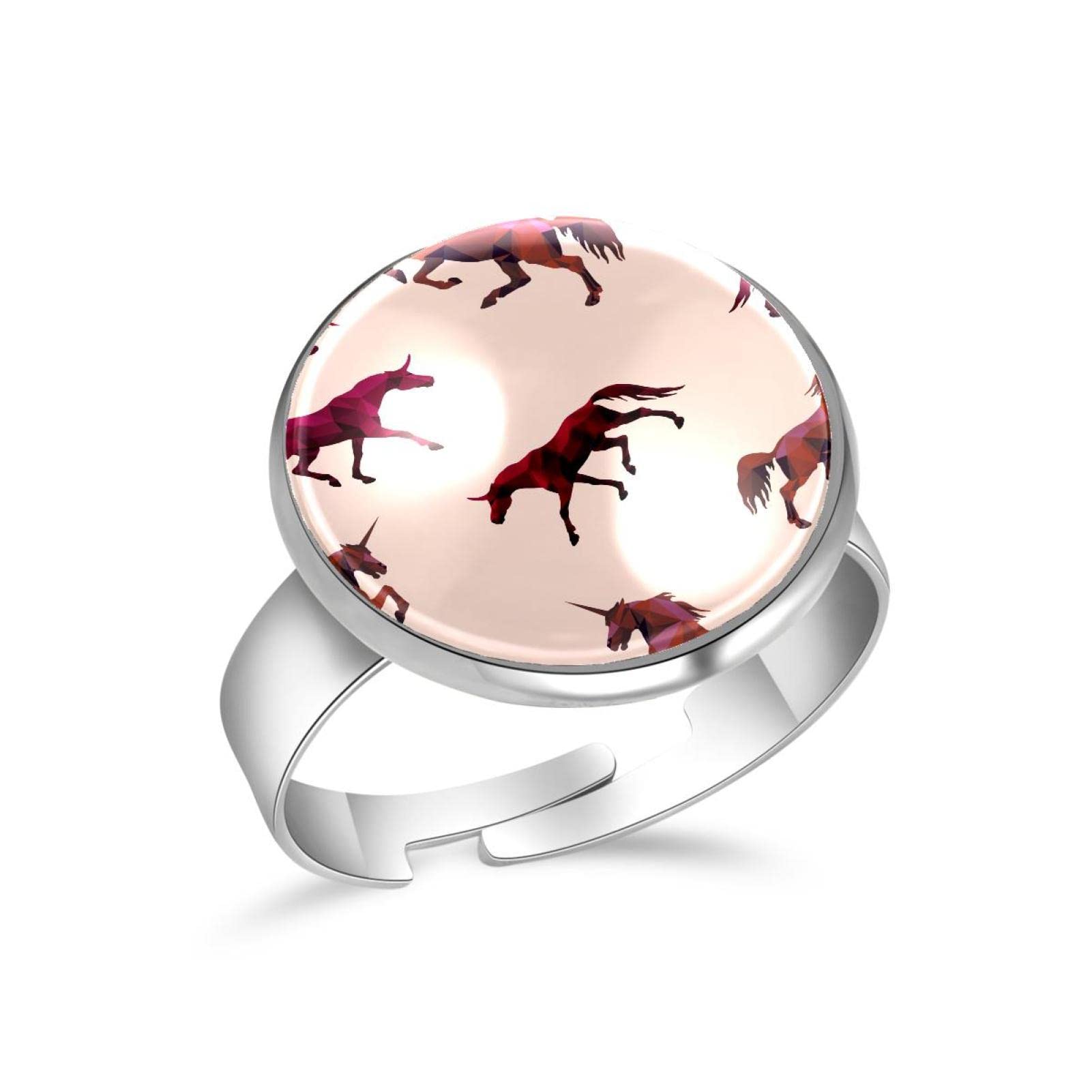 Adjustable Open Rings for Women - Stackable Unicorn Horse Jewelry Set, Anniversary Birthday Gifts for Her | Perfect for Everyday Wear, Special Occasions & Gift Giving