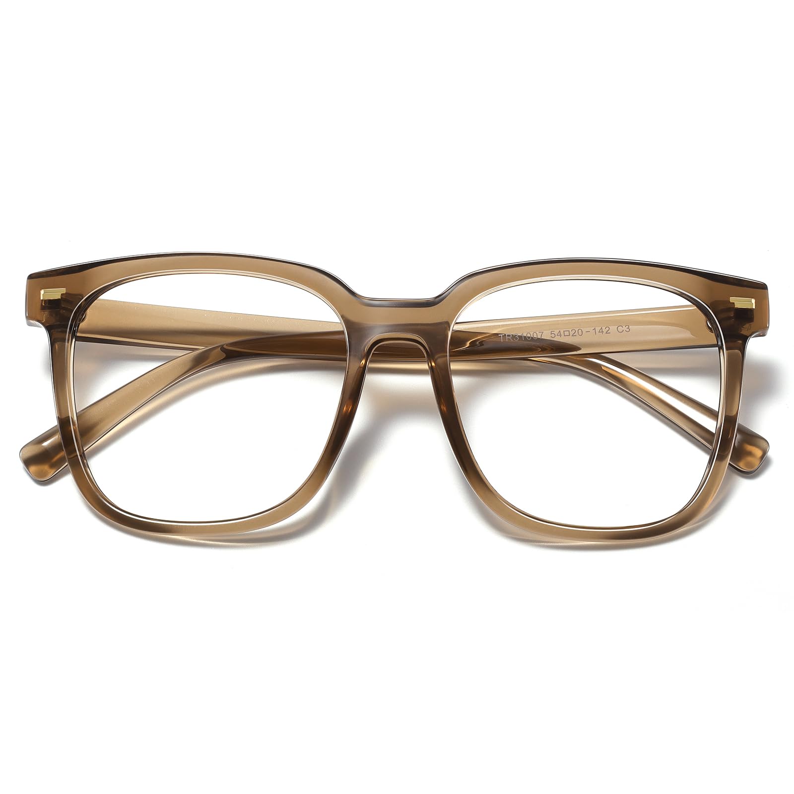 Blue Light Blocking Glasses for Women & Men - PANNER Oversized Square Anti Glare Computer Glasses to Reduce Eye Strain | Perfect for Office Work, Gaming & Screen Time