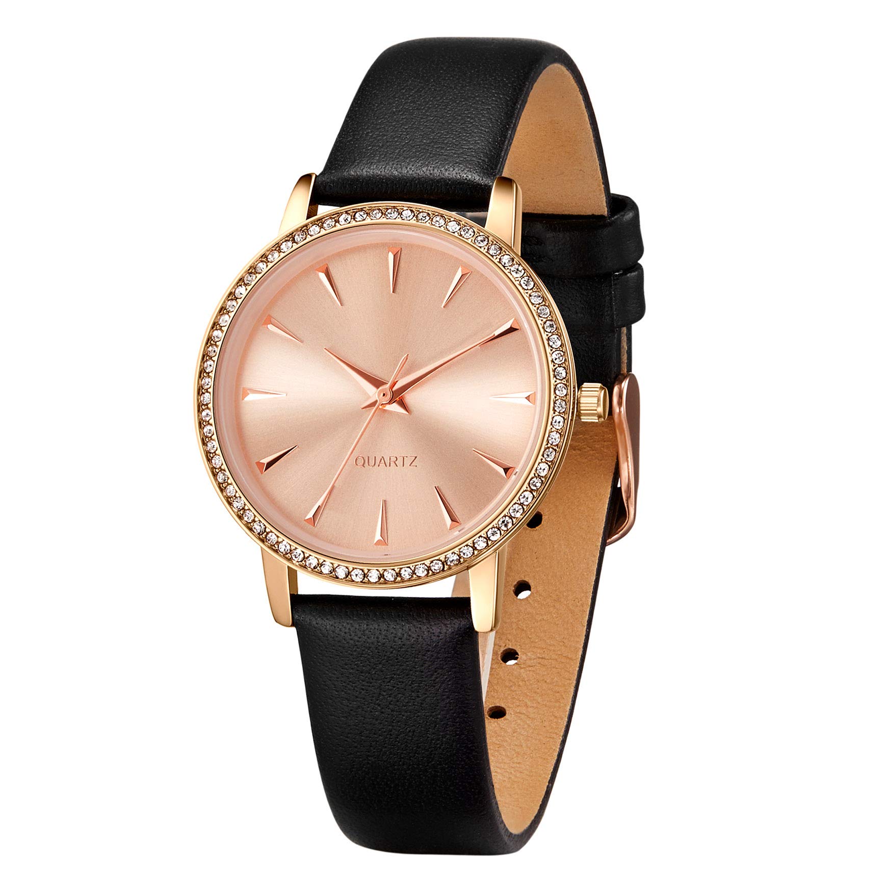 Elegant TIME100 Women's Watches - Slim Minimalist Analog Quartz Watch with Leather Band, Waterproof & Casual Dress Design | Perfect for Office, Daily Wear & Special Occasions