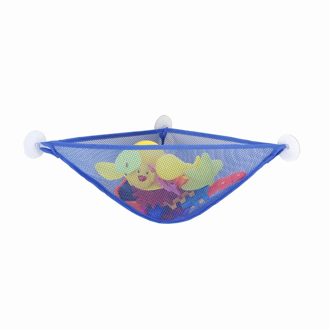 Baby Bath Toy Organizer with Strong Suction Cups - Bathtub Toys Holder Storage Net, Shower Caddy Bag for Toddlers (Light Blue) - Perfect for Kids' Bath Time Organization & Bathroom Storage