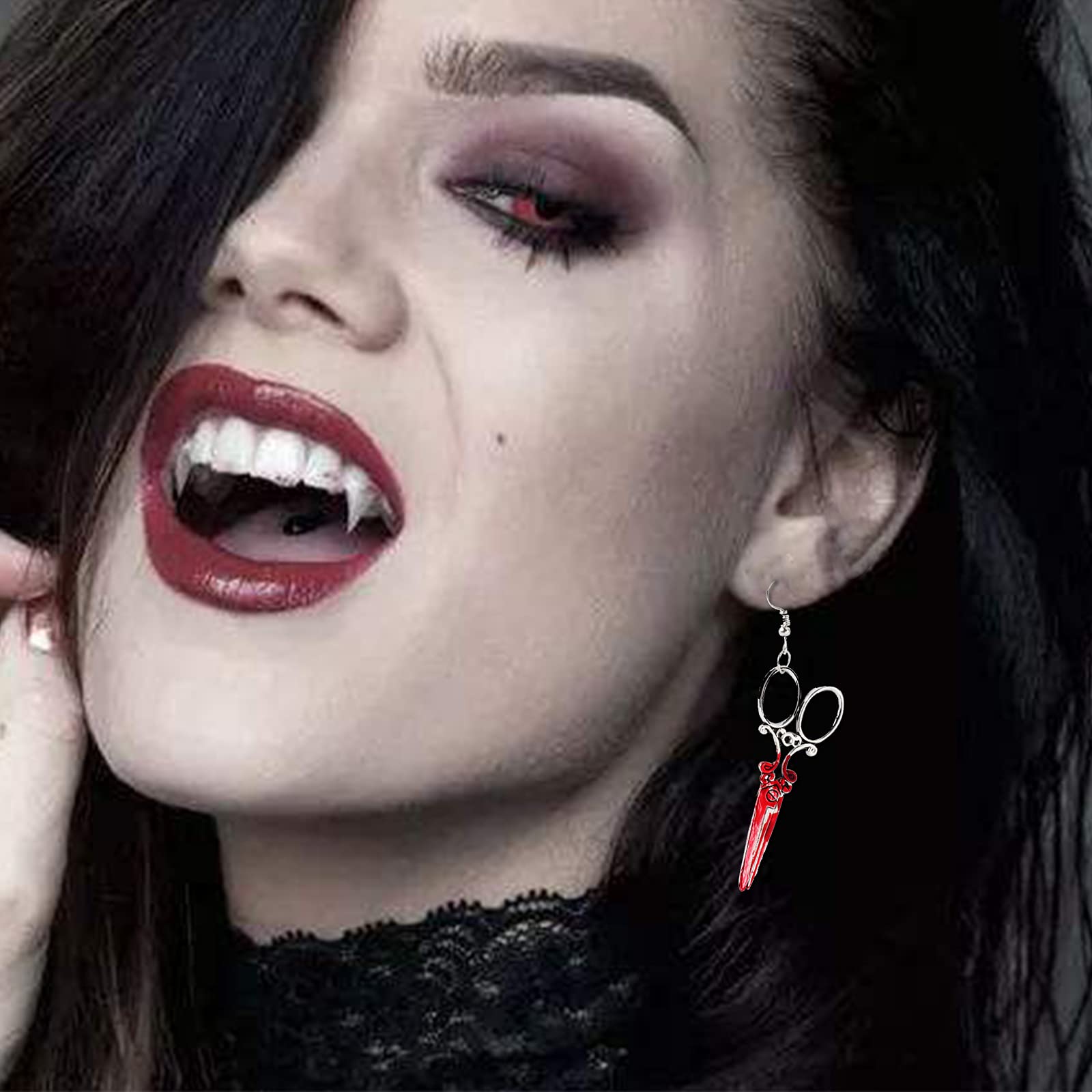 Gothic Sword Dangle Earrings for Women - Unique Punk Jewelry Gift for Goth Lovers - Perfect for Halloween, Cosplay, and Alternative Fashion